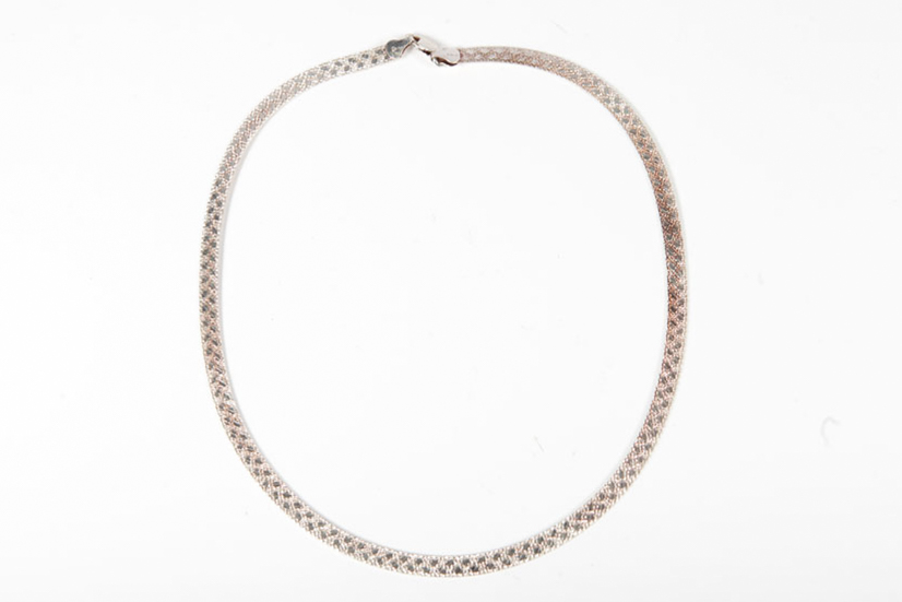 Assortment of Italian Sterling Silver Herringbone Necklace Chains