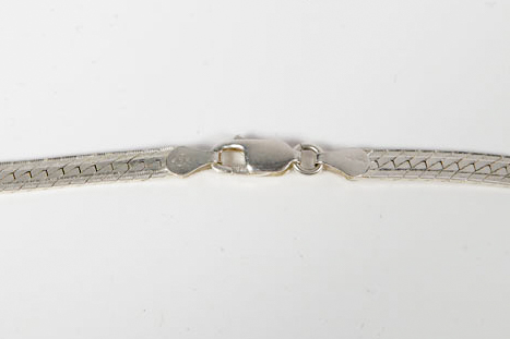 Italian Sterling Silver Herringbone and Rope Style Necklace Chains