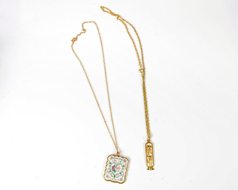 Assortment of Gold Tone Costume Necklaces