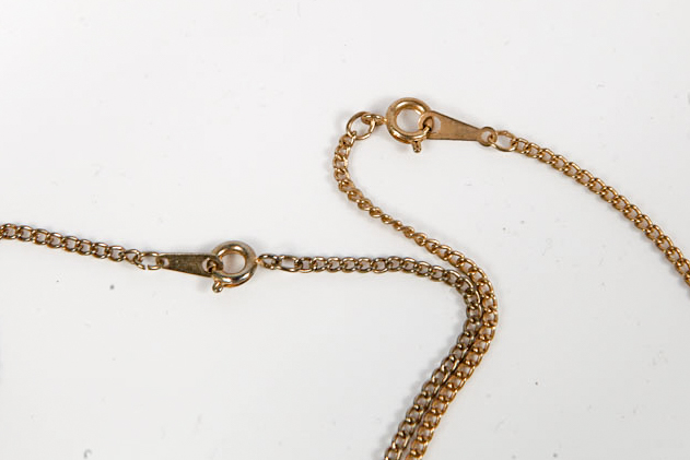 Assortment of Gold Tone Costume Necklaces