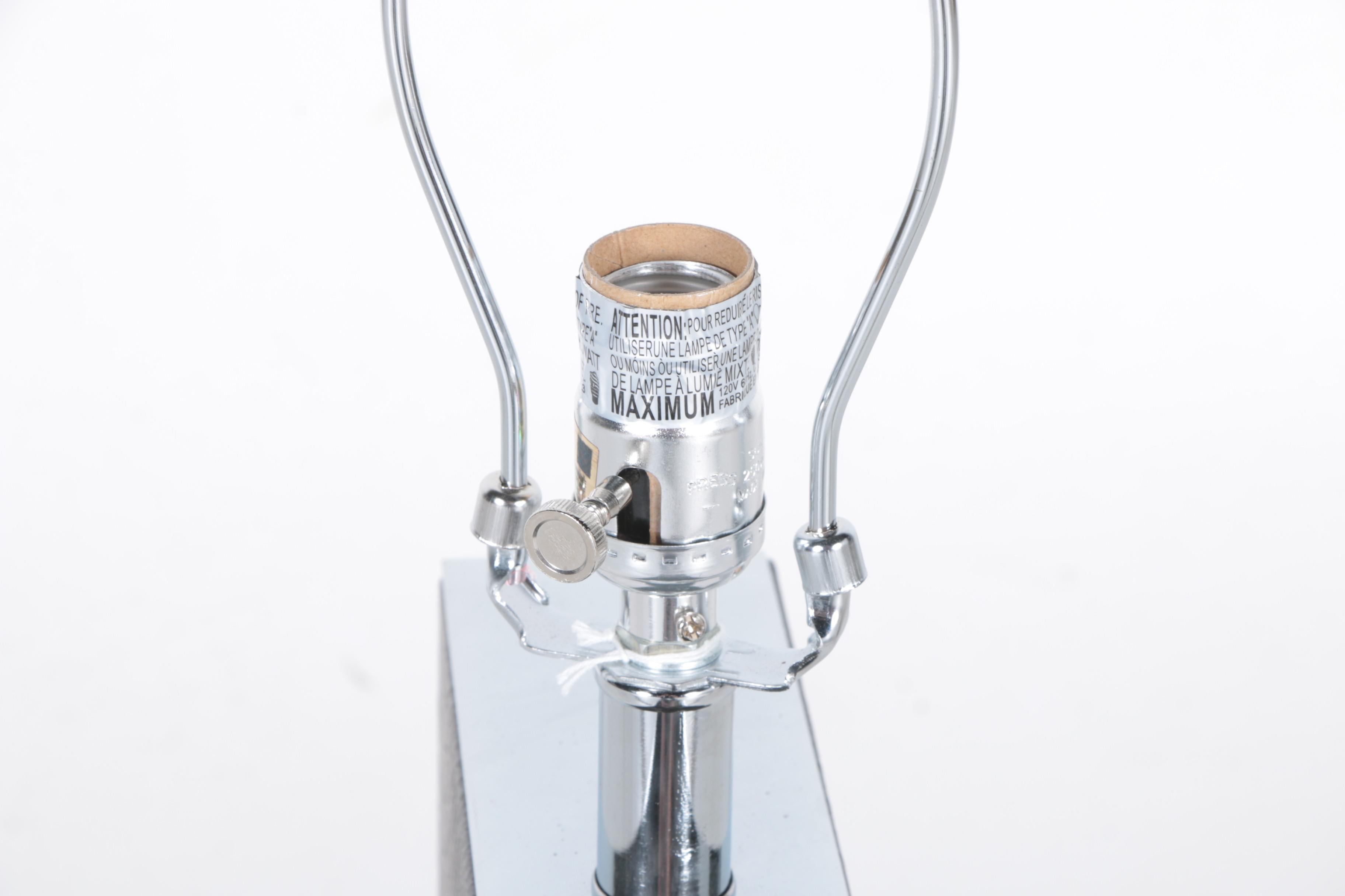 Safavieh Metal and Leather Table Lamp