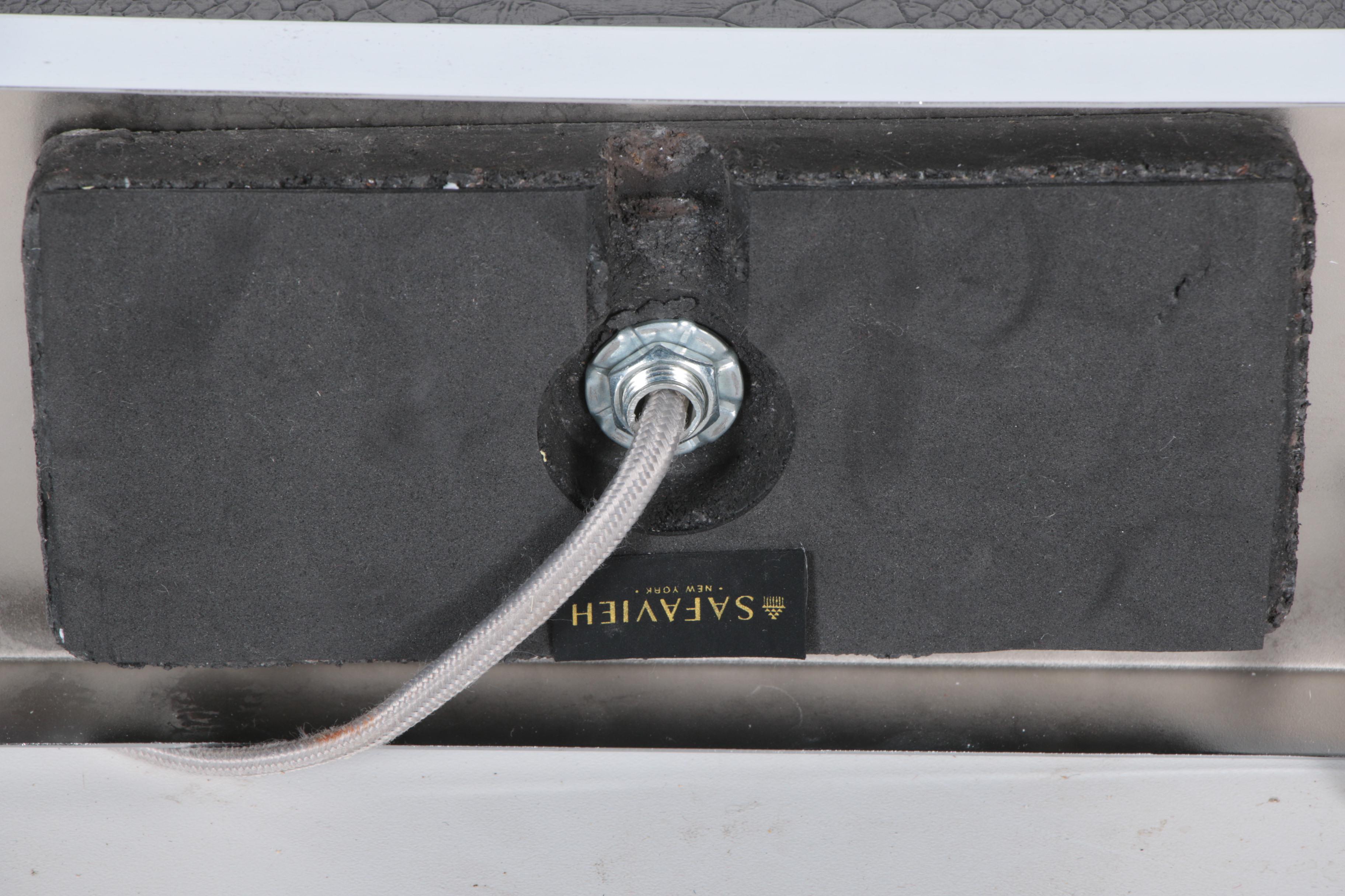 Safavieh Metal and Leather Table Lamp