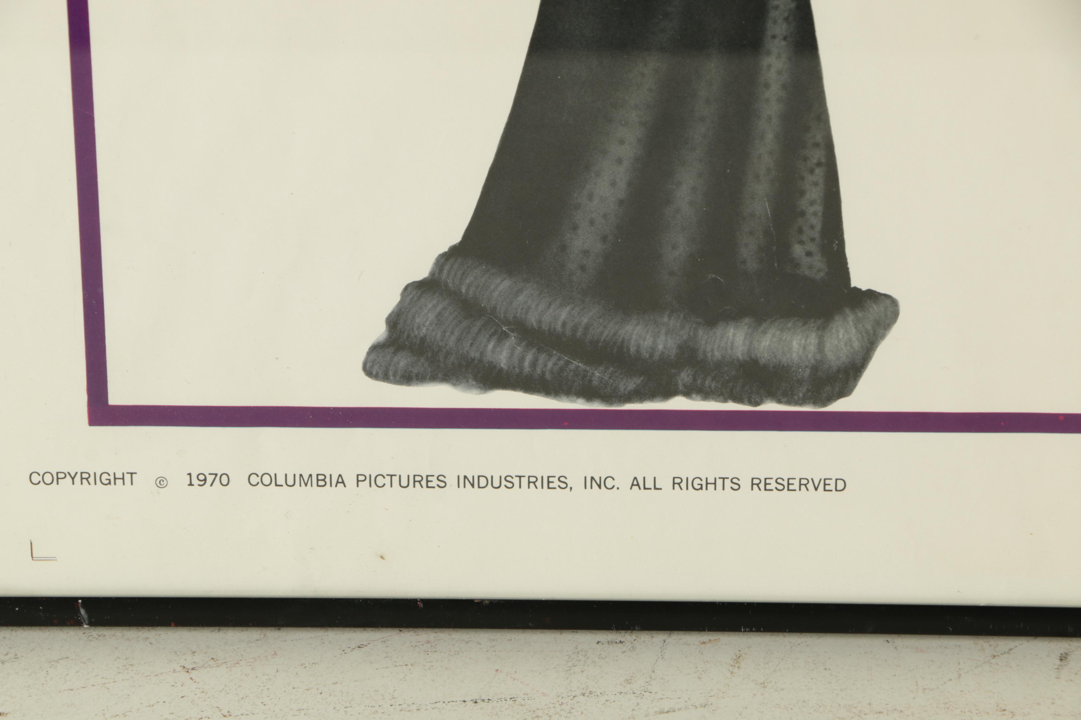 1970 Movie Poster for "The Owl and the Pussycat" Starring Barbra Streisand