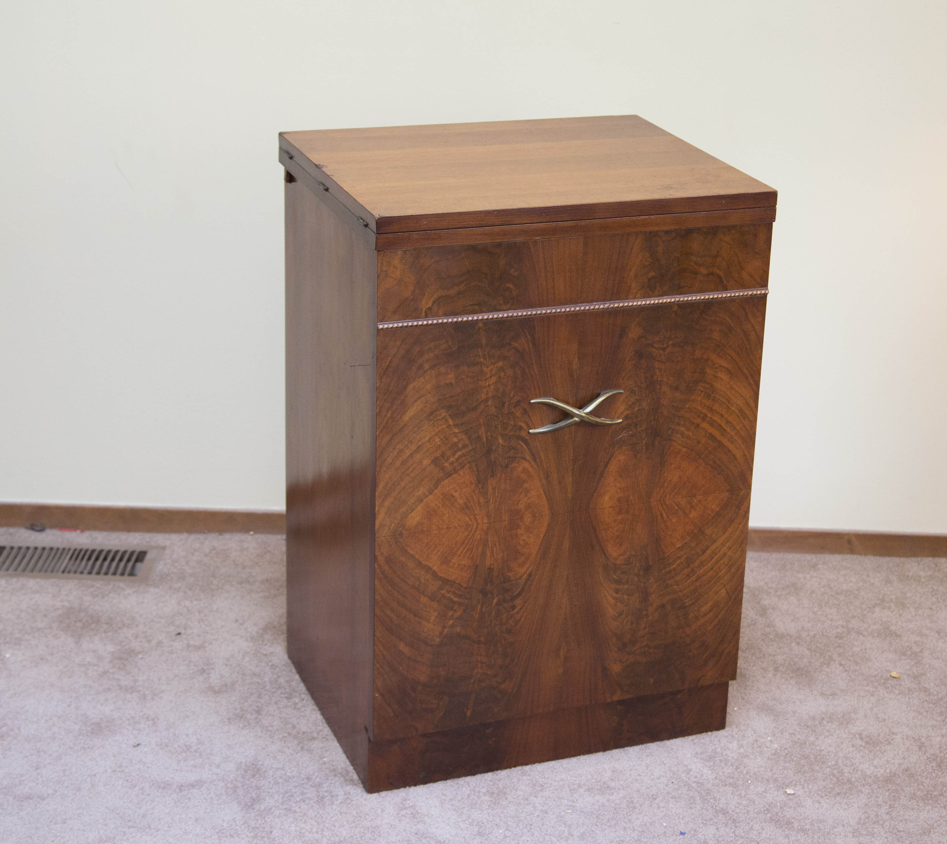 Vintage Montgomery Ward Sewing Machine and Cabinet