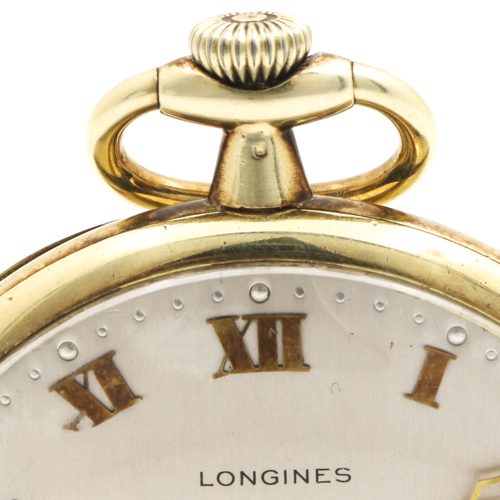 Longines 14K Yellow Gold Open Face Pocket Watch