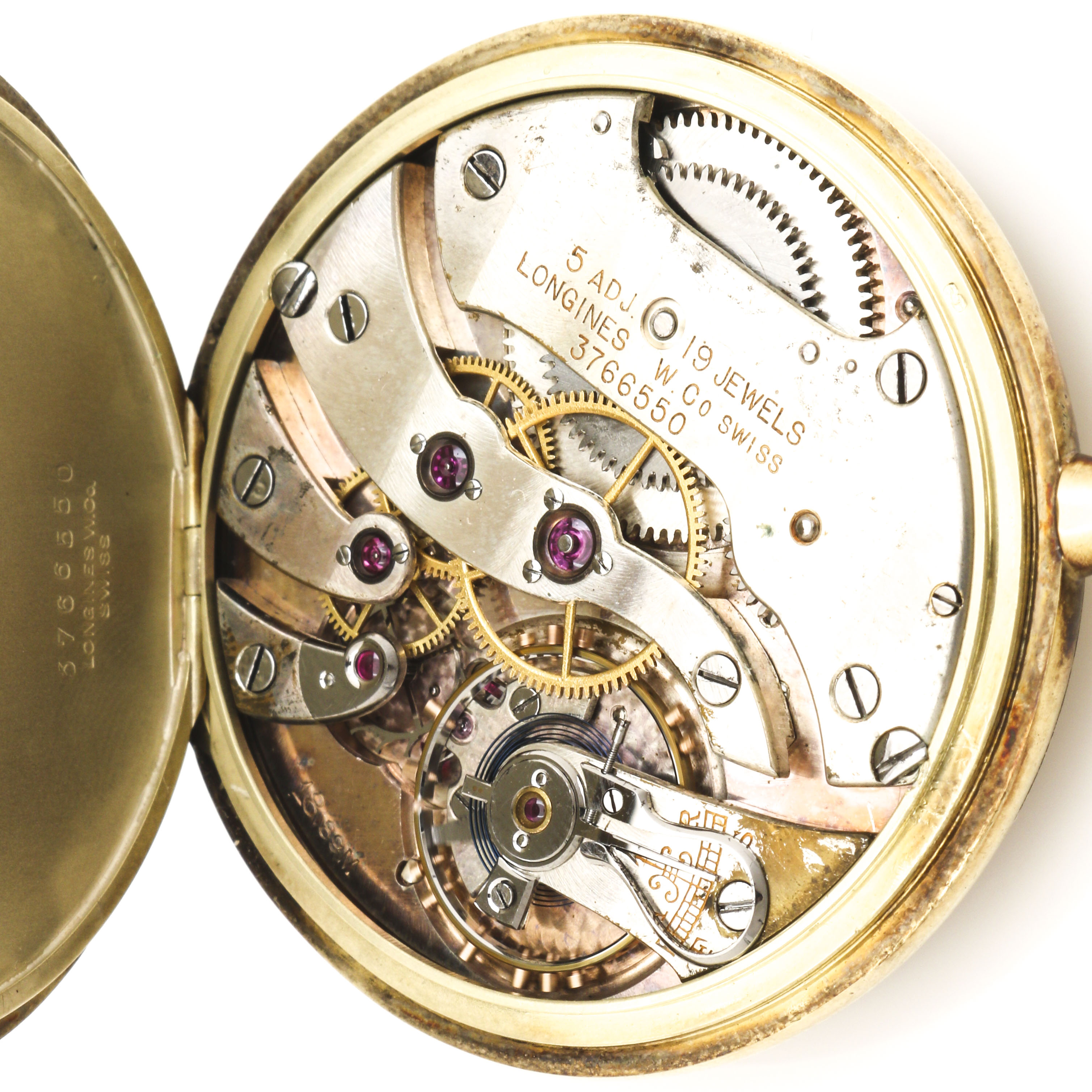 Longines 14K Yellow Gold Open Face Pocket Watch