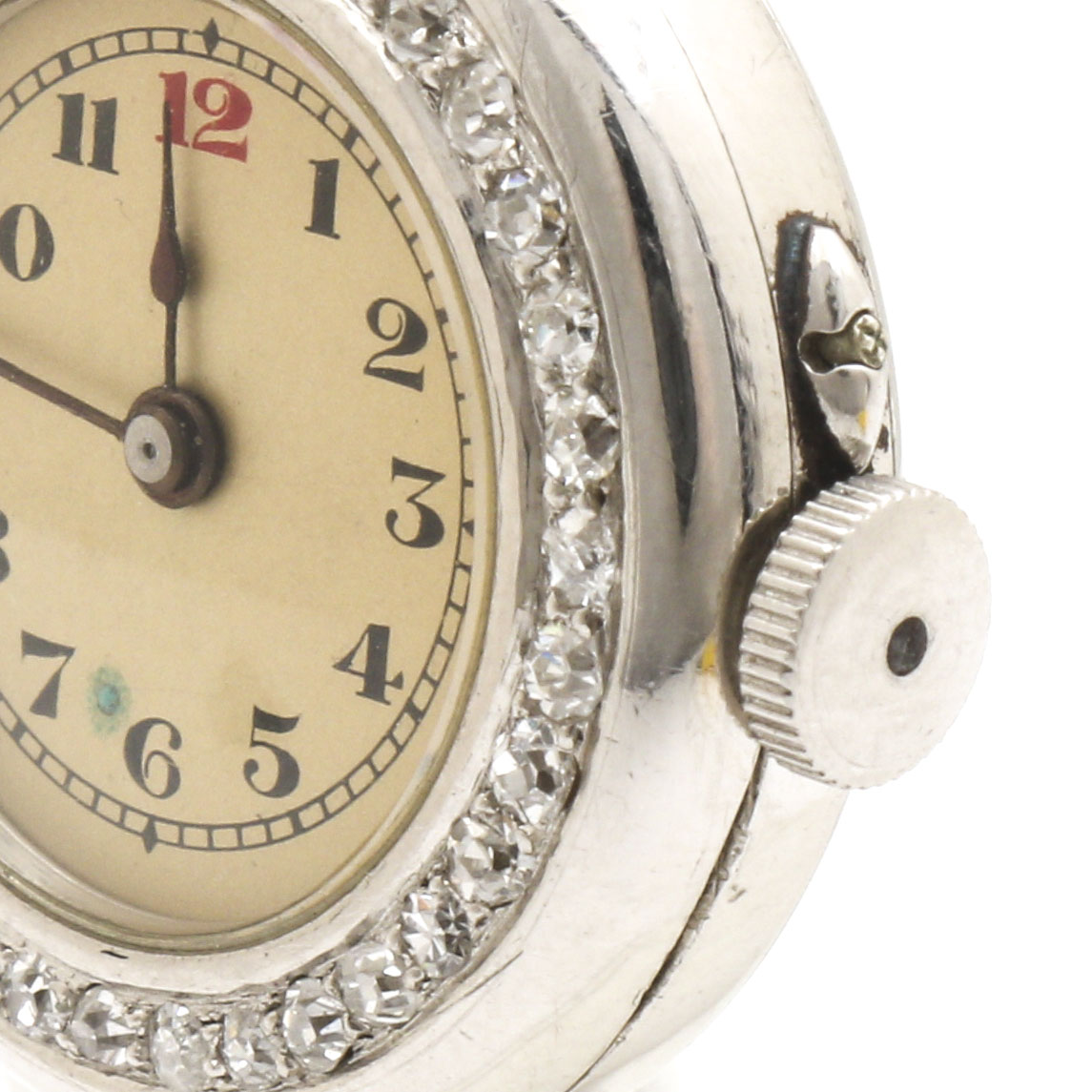 Platinum and Diamond Bezel 14K White and Rose Gold Expansion Watch