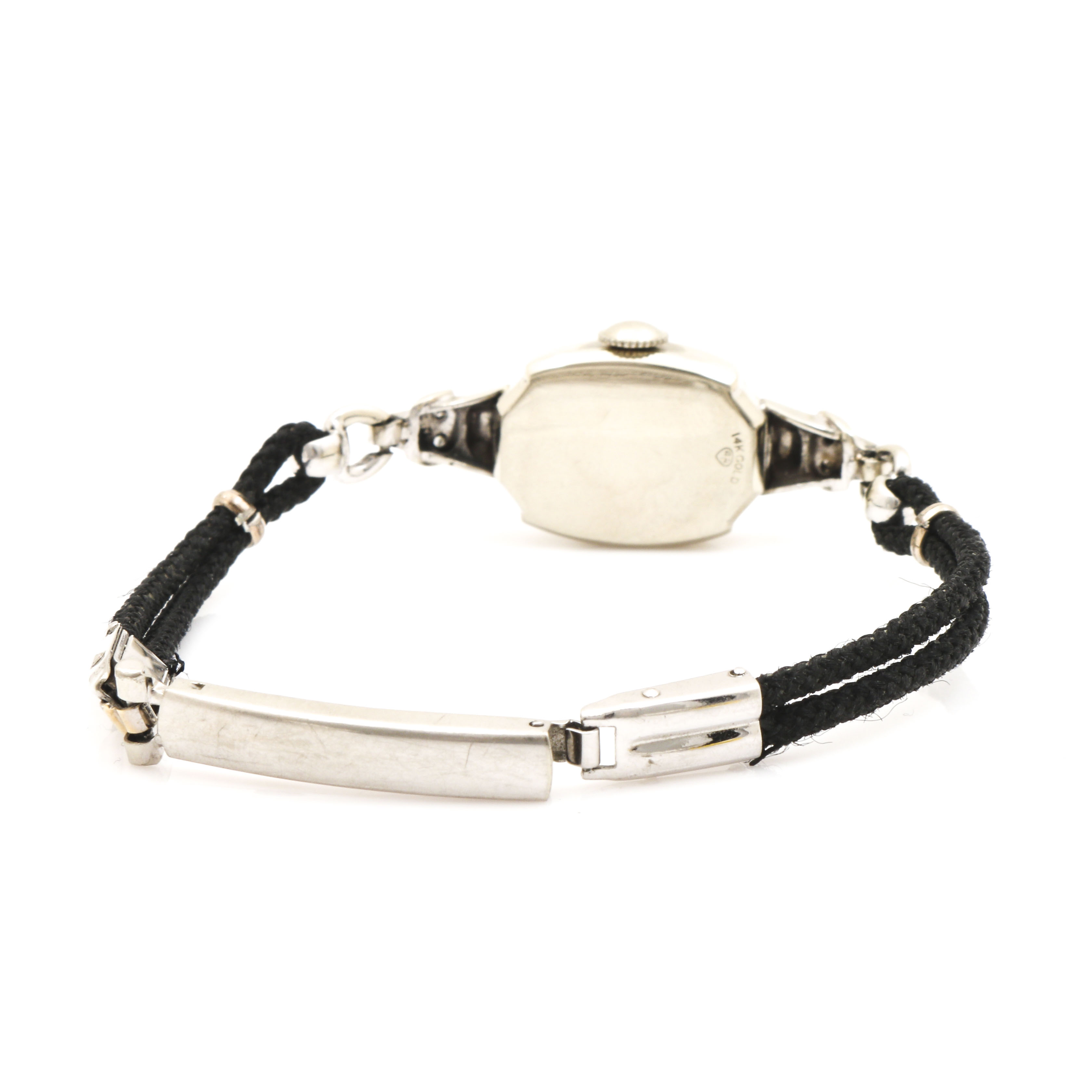 Lady Elgin 14K White Gold and Diamond Watch