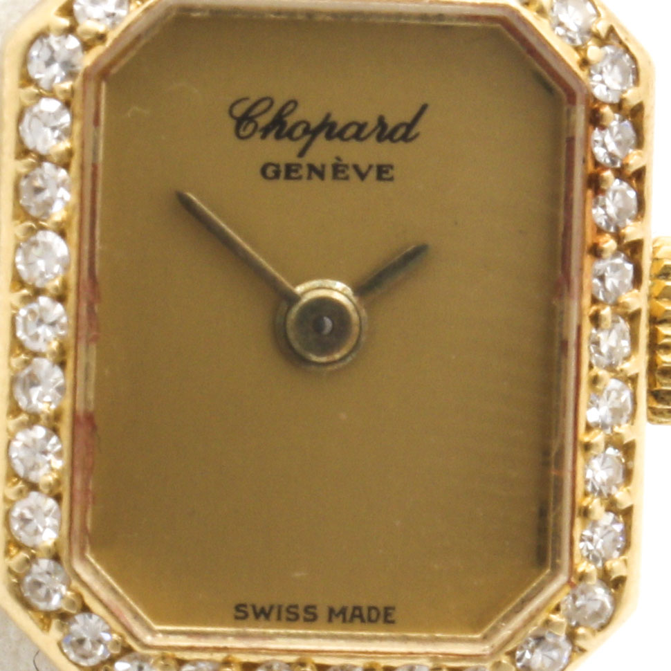 Chopard 18K Yellow Gold Diamond Watch