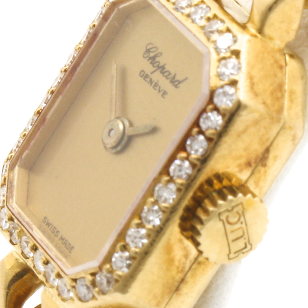 Chopard 18K Yellow Gold Diamond Watch