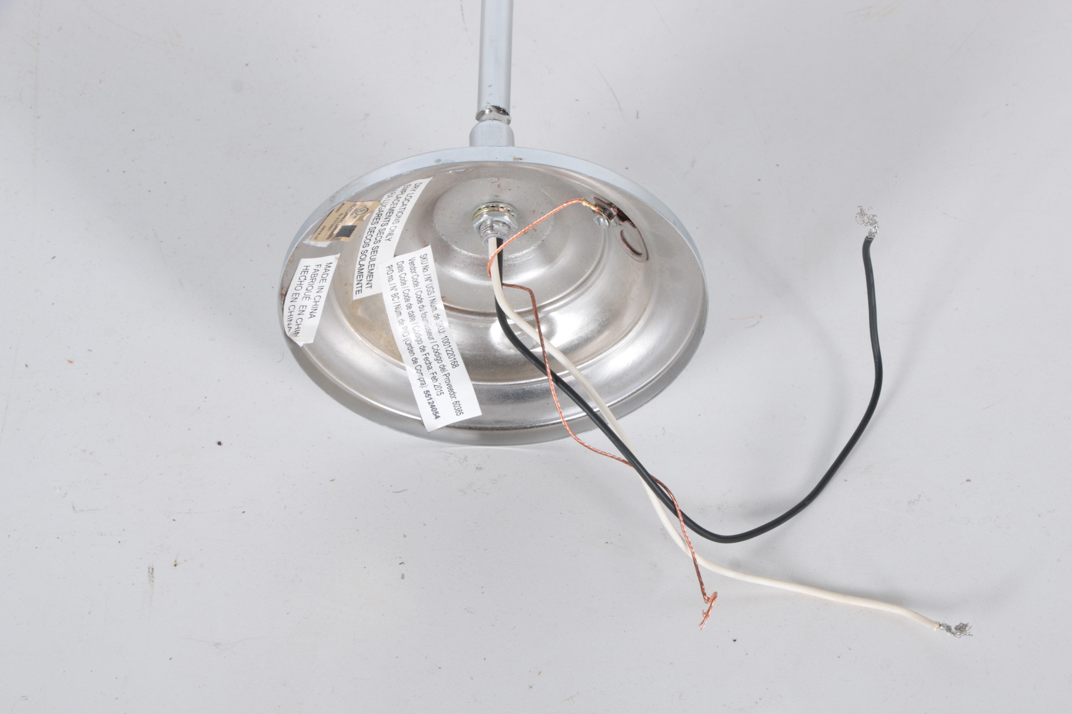 Milk Glass Hanging Globe Ceiling Fixture