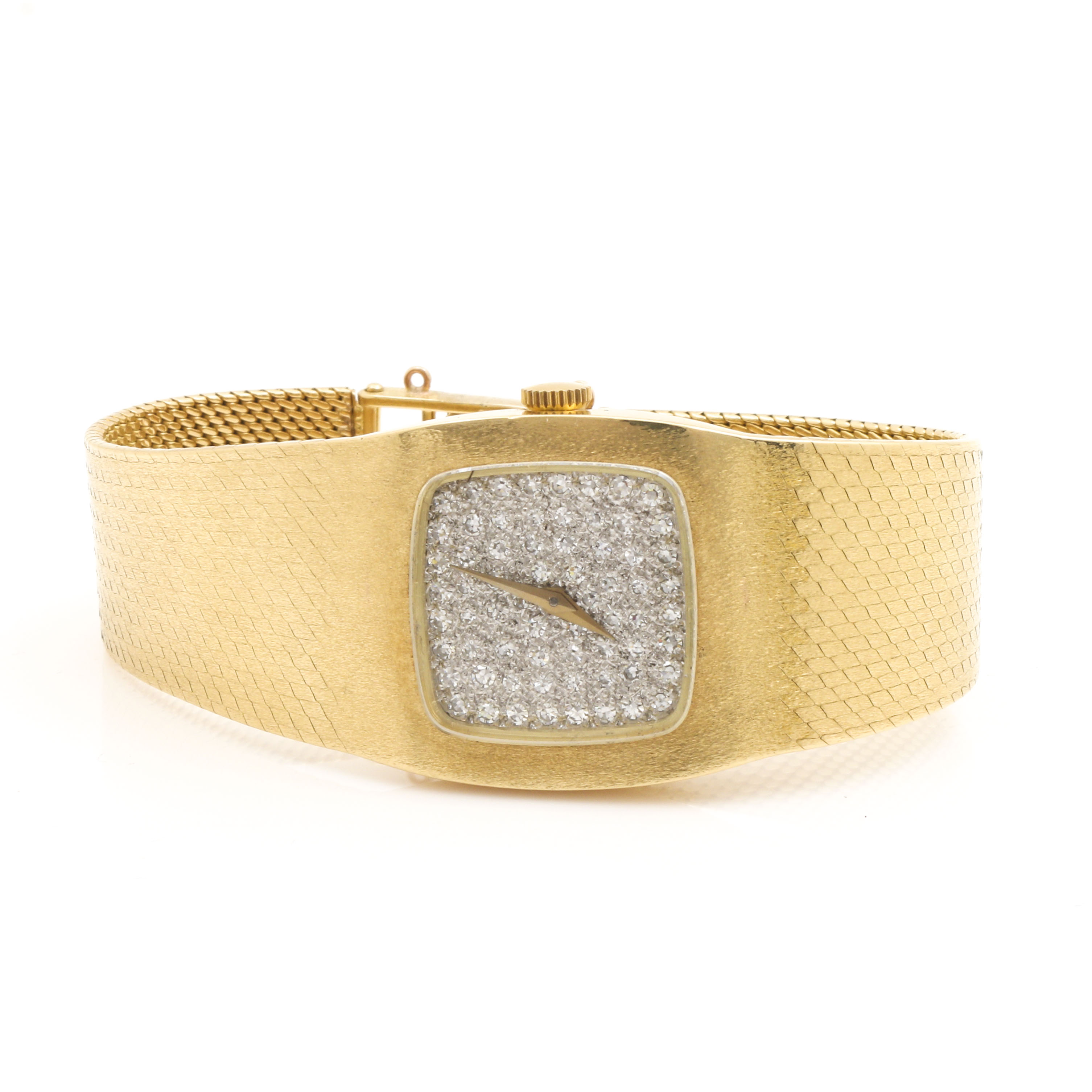 Baume & Mercier 18K Yellow Gold Diamond Dial Watch