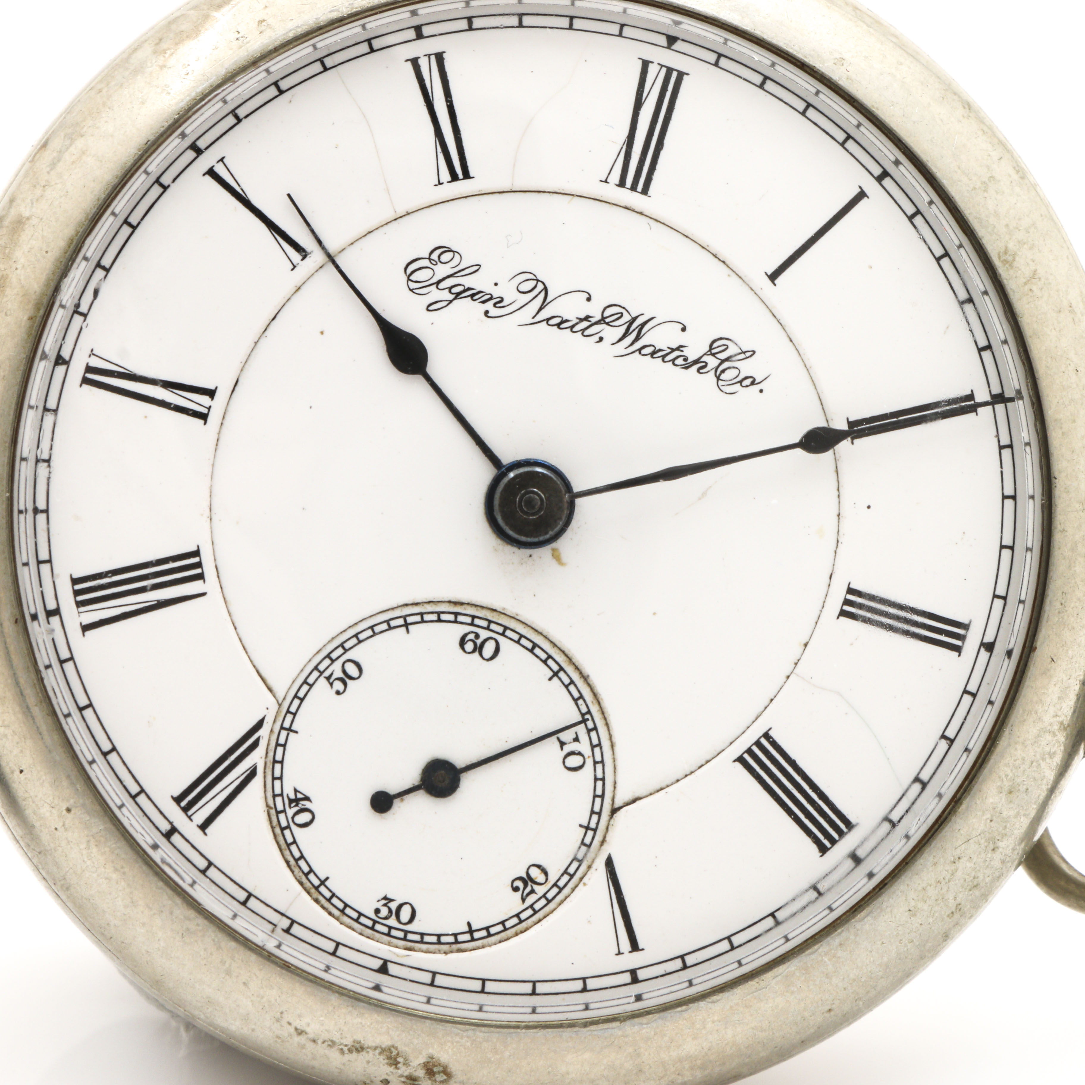 Assortment of Sterling Silver, 800 Silver and Elgin Nickeloid Pocket Watches