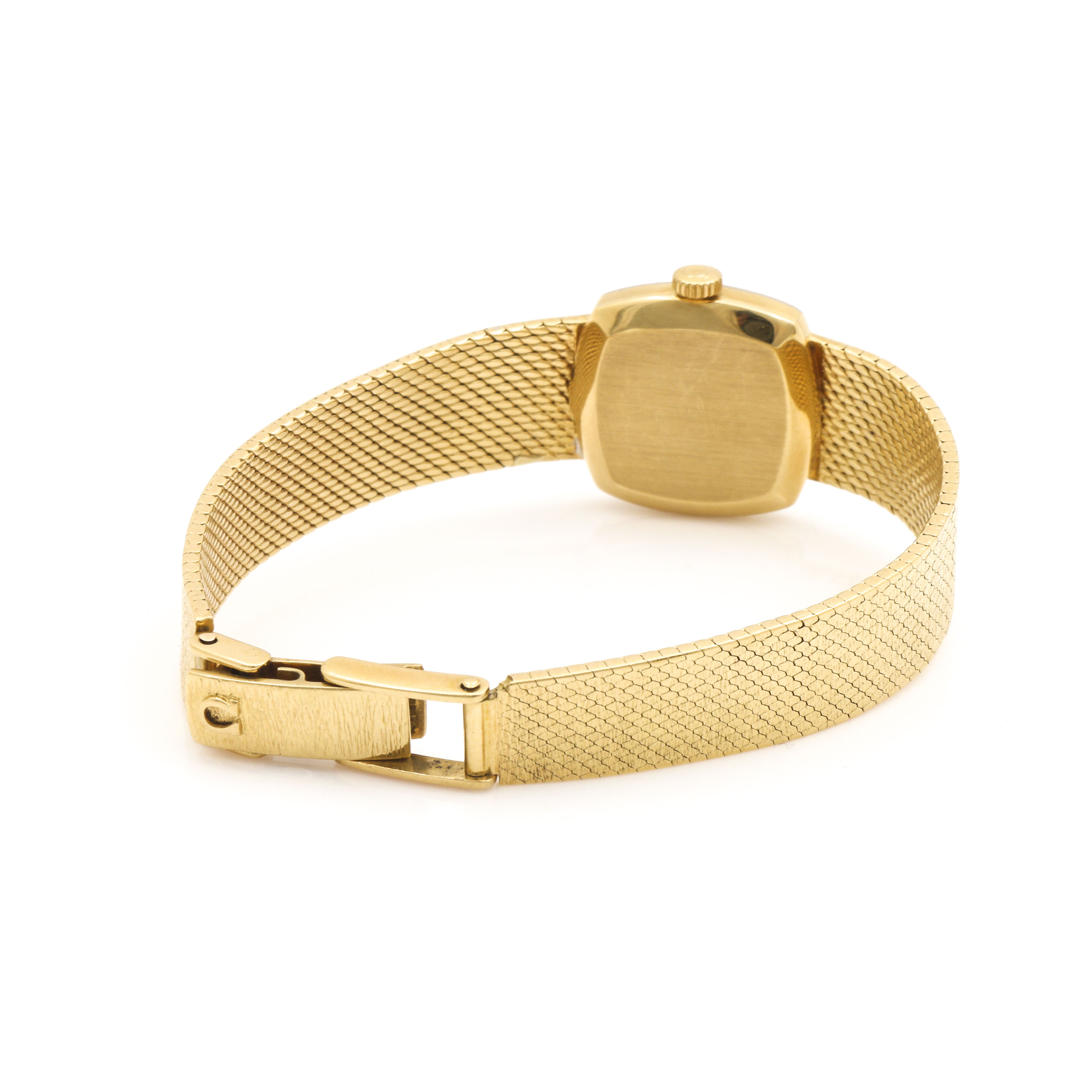 Omega 18K Yellow Gold Diamond Watch