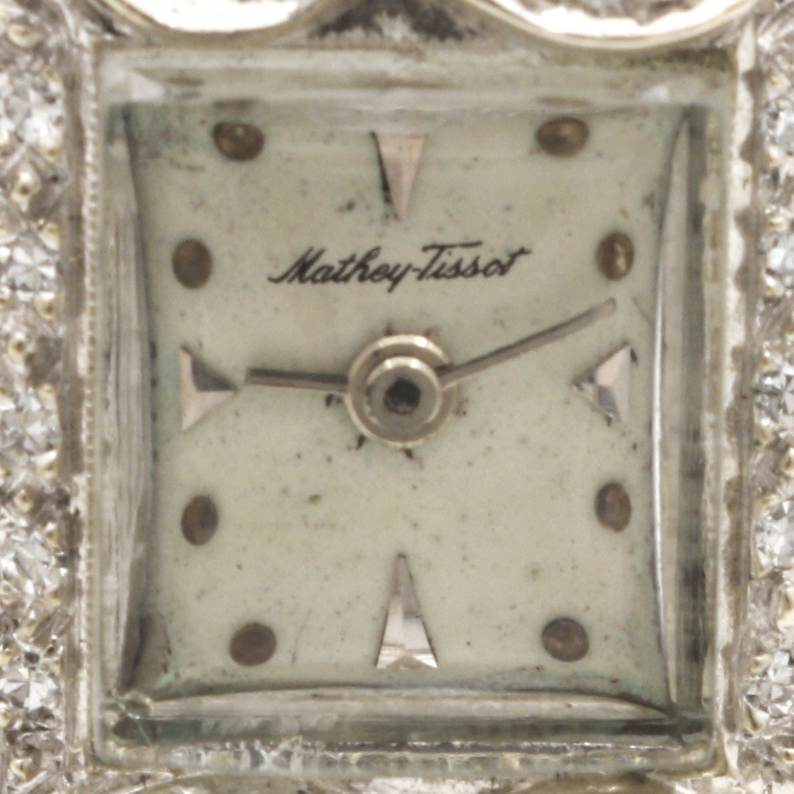 Mathey-Tissot 14K White Gold and Diamond Bracelet Watch