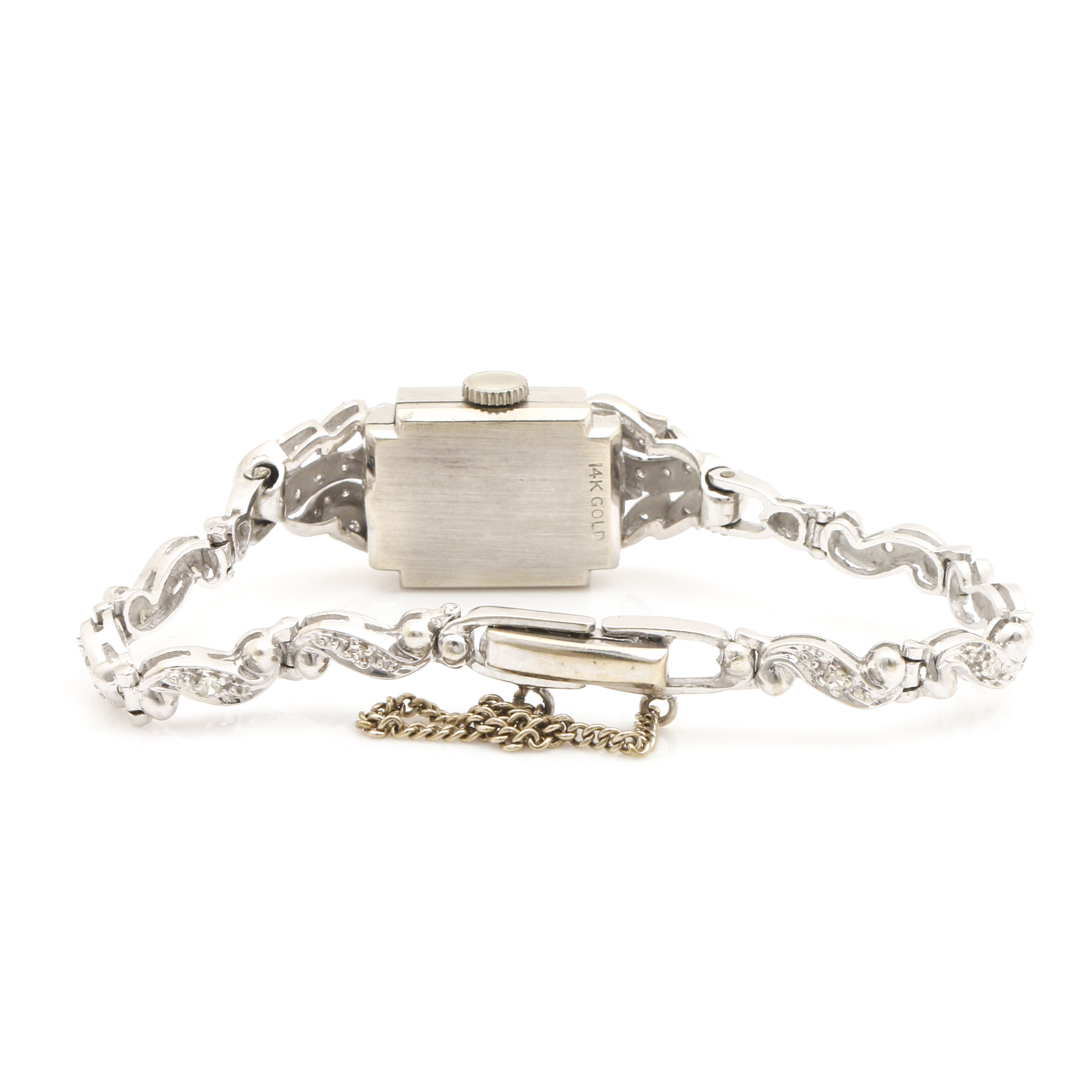 Mathey-Tissot 14K White Gold and Diamond Bracelet Watch