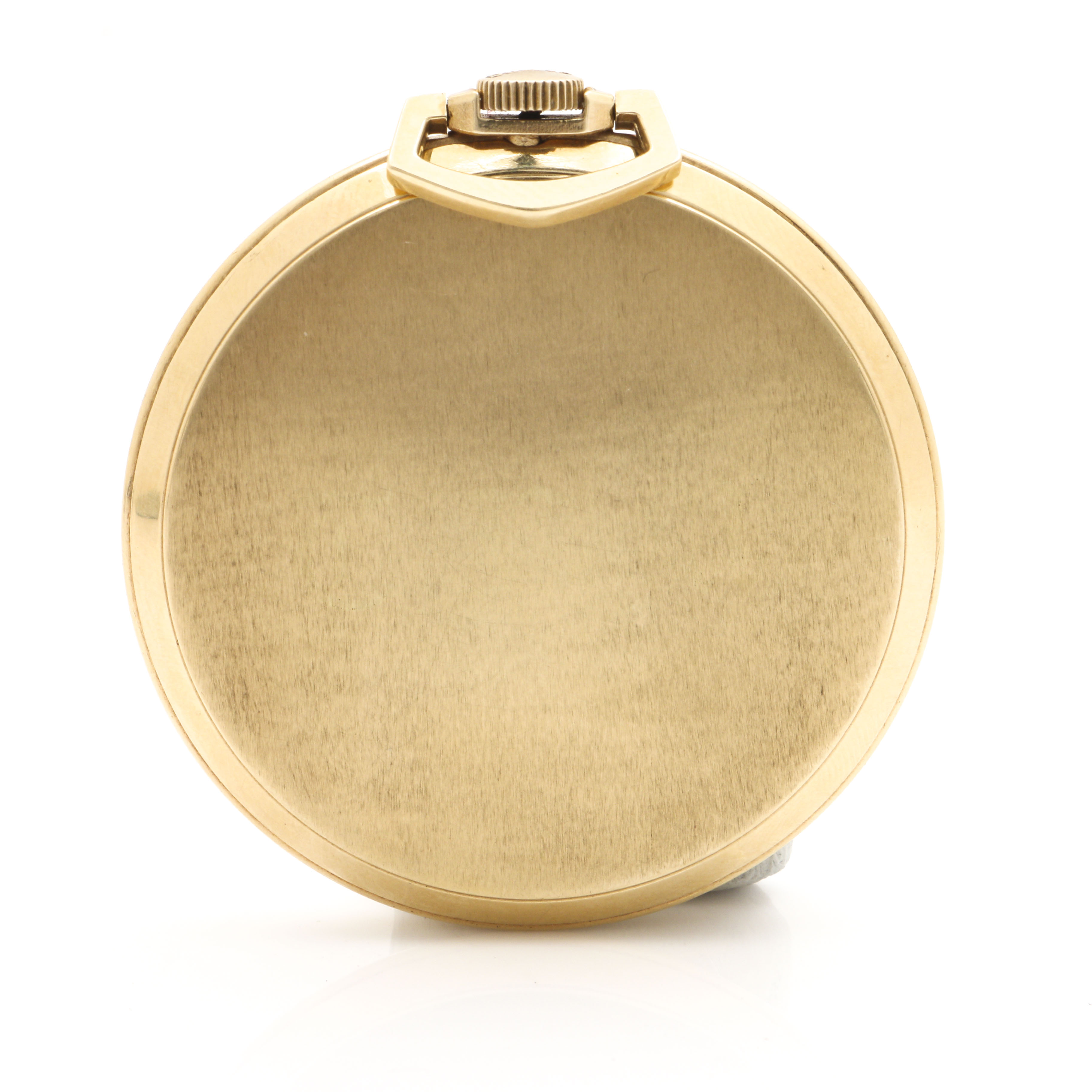 Bulova 14K Yellow Gold Open Face Pocket Watch