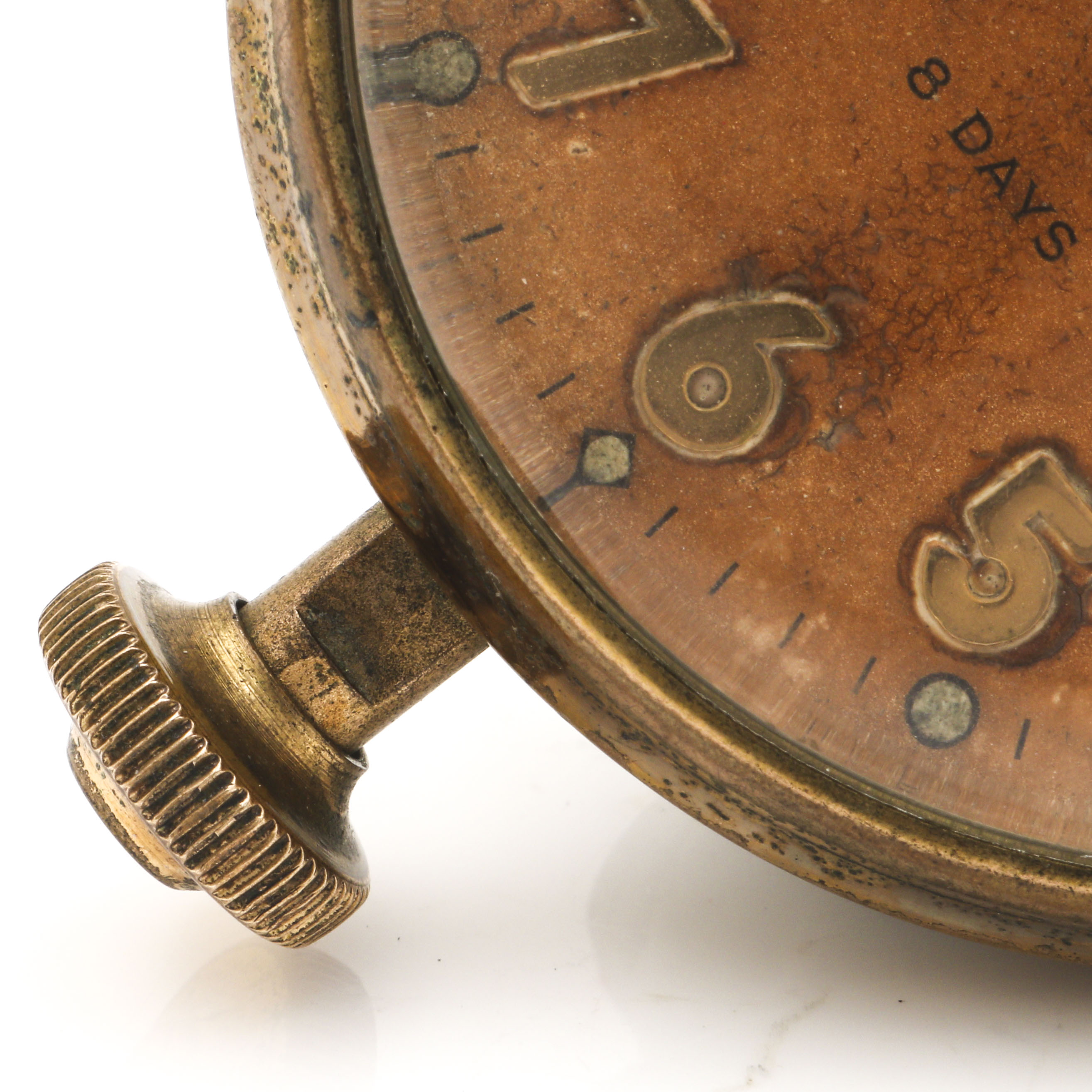 Waltham Brass 8 Day Car Clock