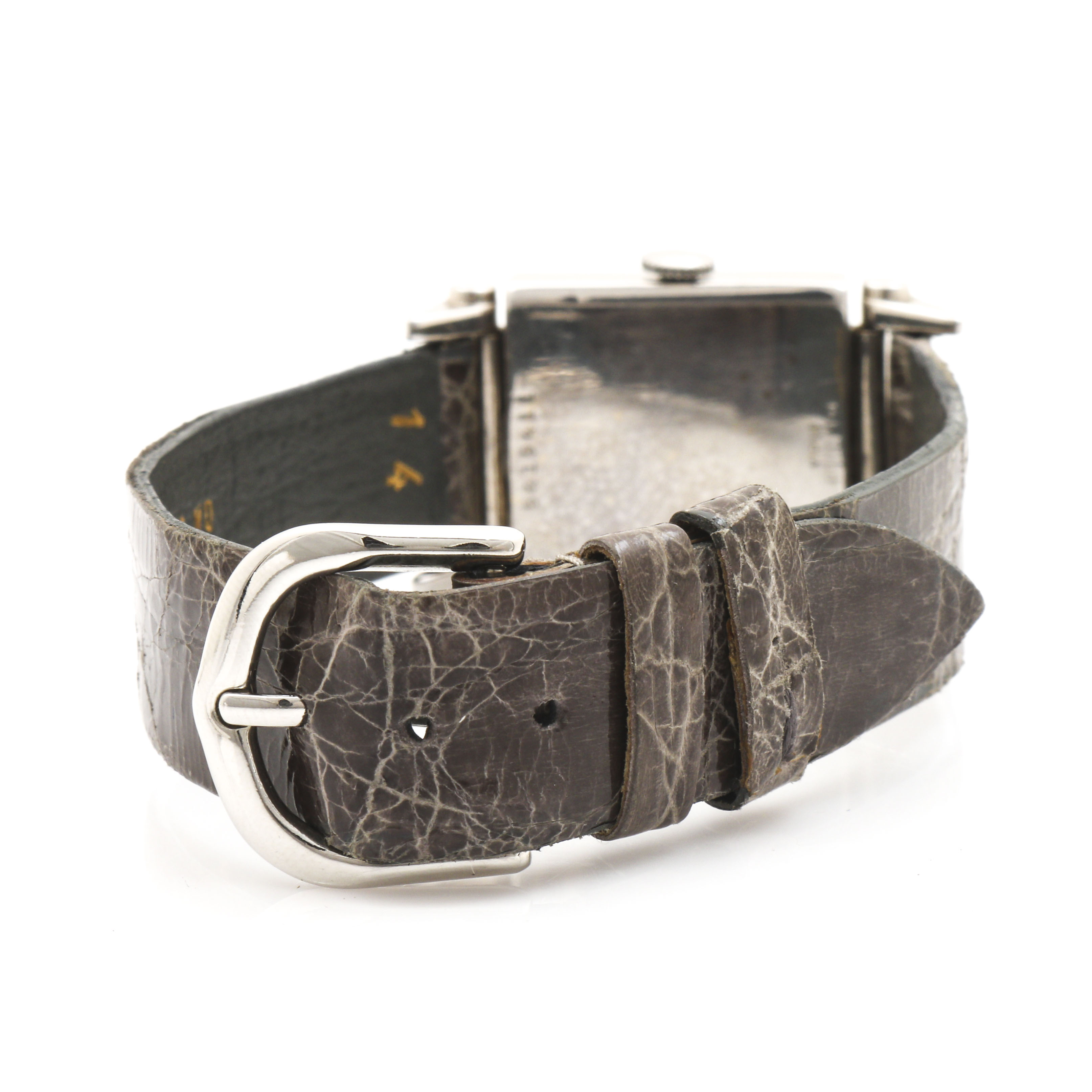 Bulova 14K White Gold Watch With Diamond Accents