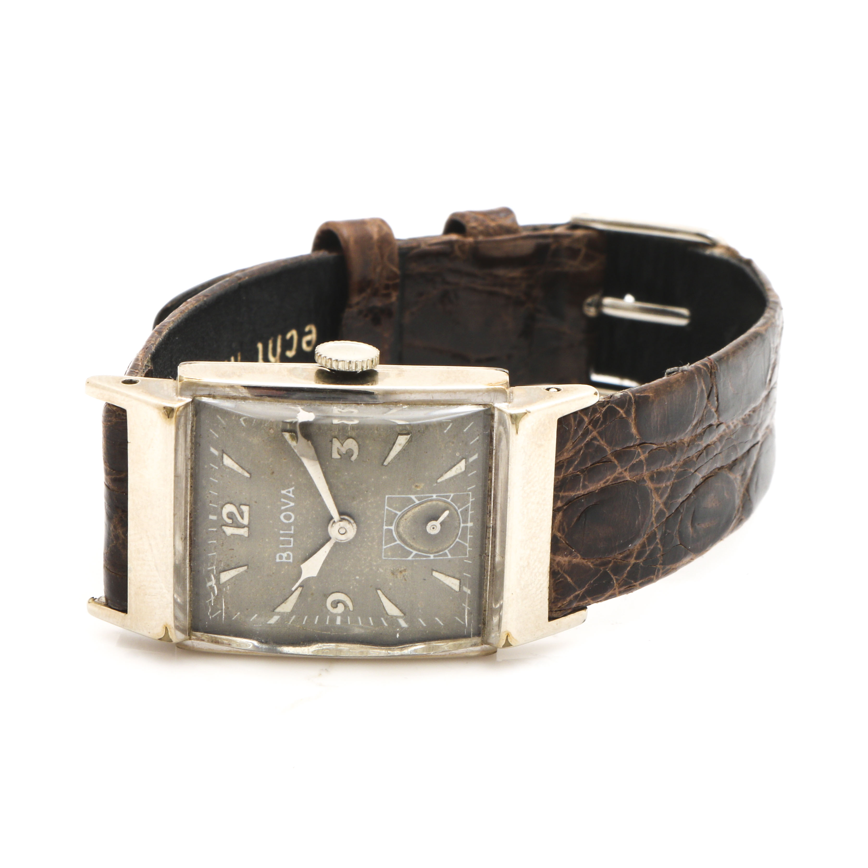 Bulova 10K White Gold Filled Watch