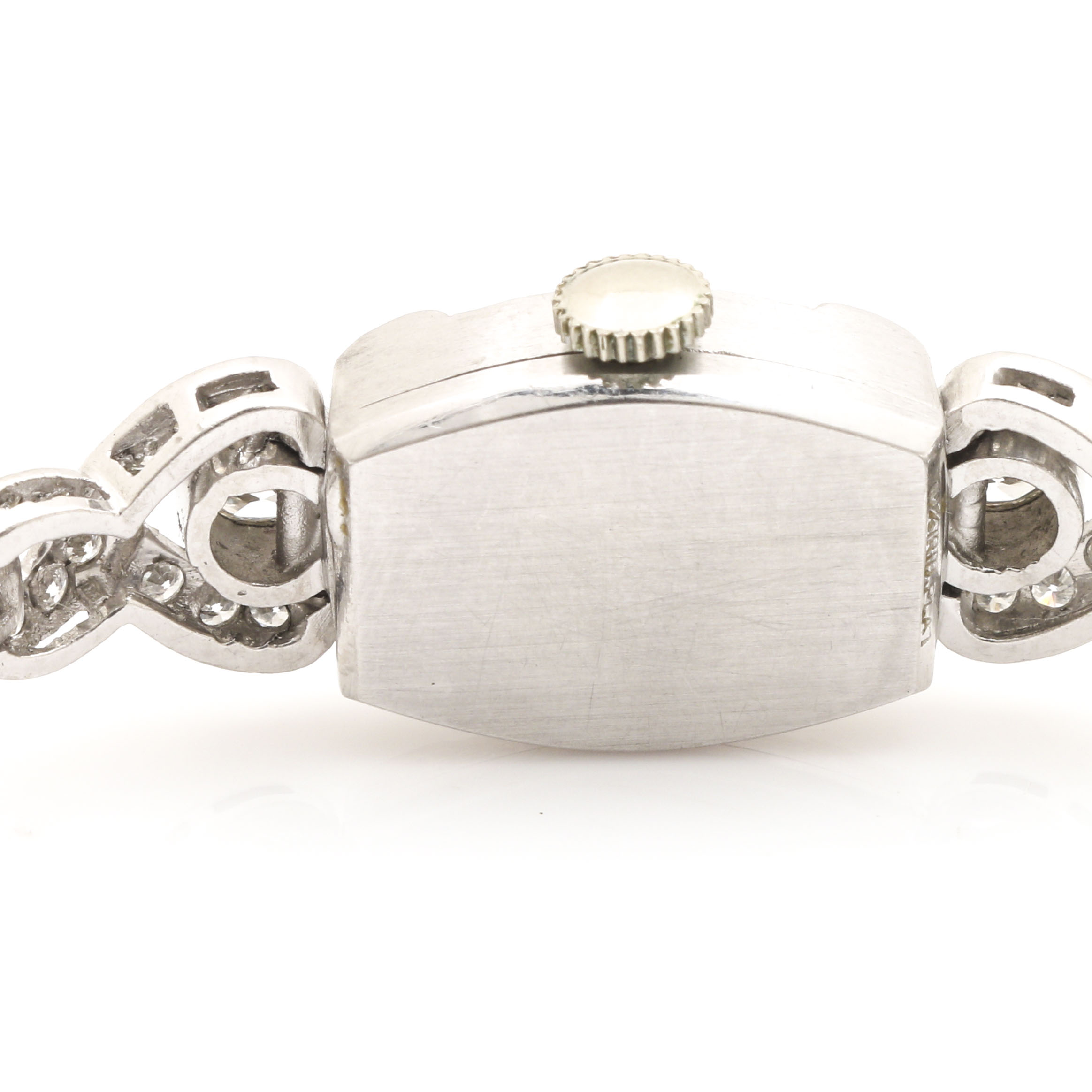 Hamilton Platinum 3.65 CTW Diamond Bracelet Watch