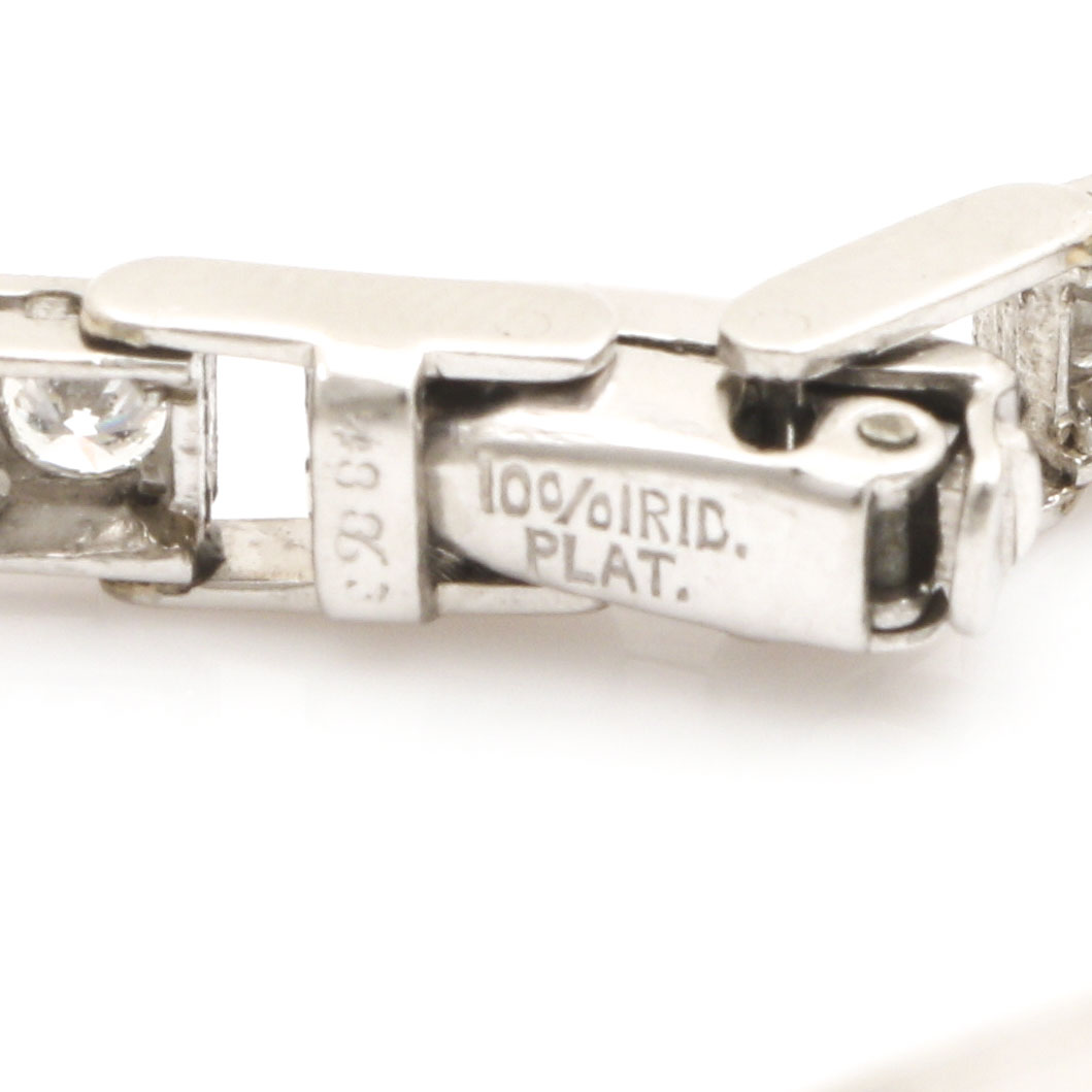 Hamilton Platinum 3.65 CTW Diamond Bracelet Watch