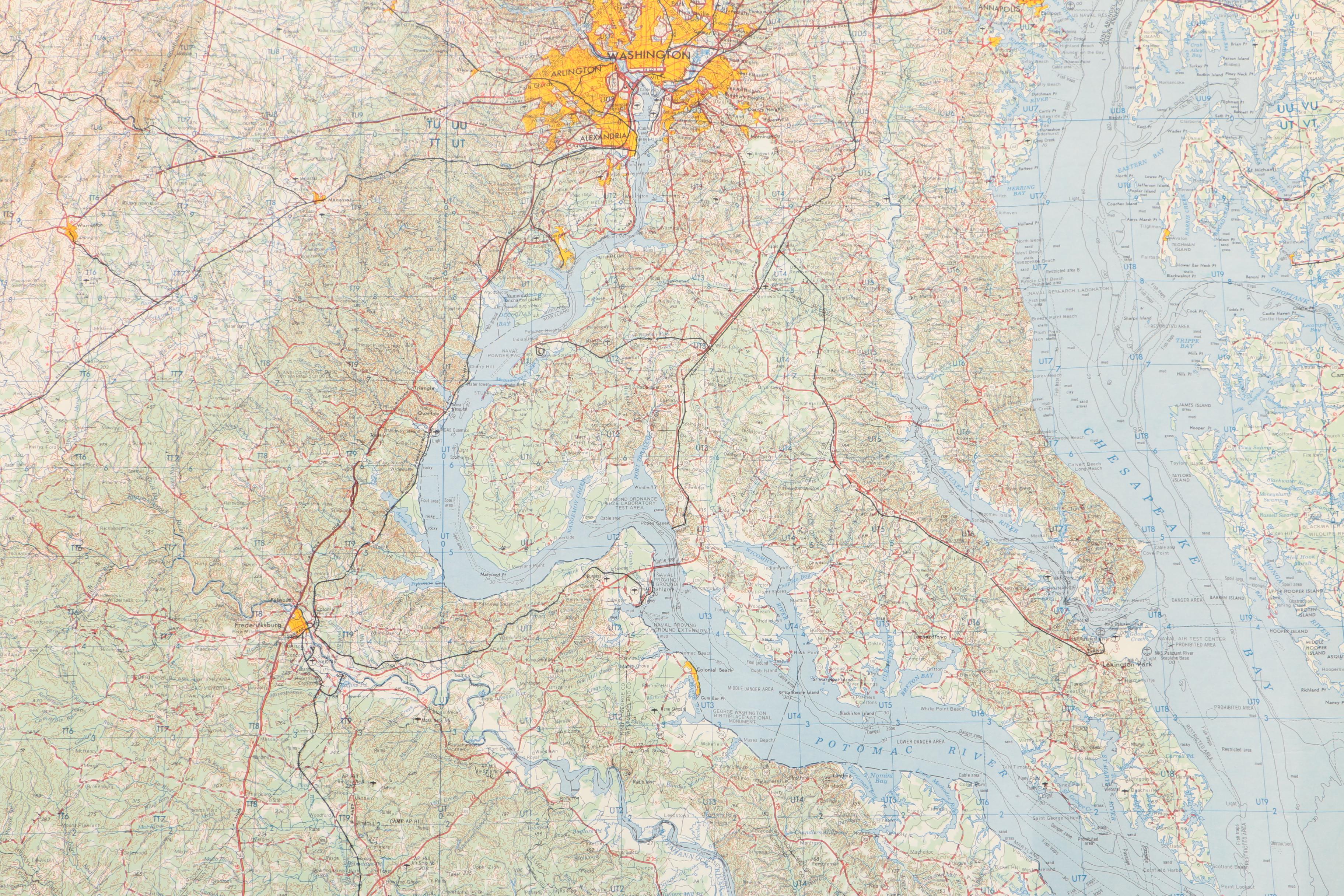 Vintage Maps Including Washington, D.C., Maryland and Virginia