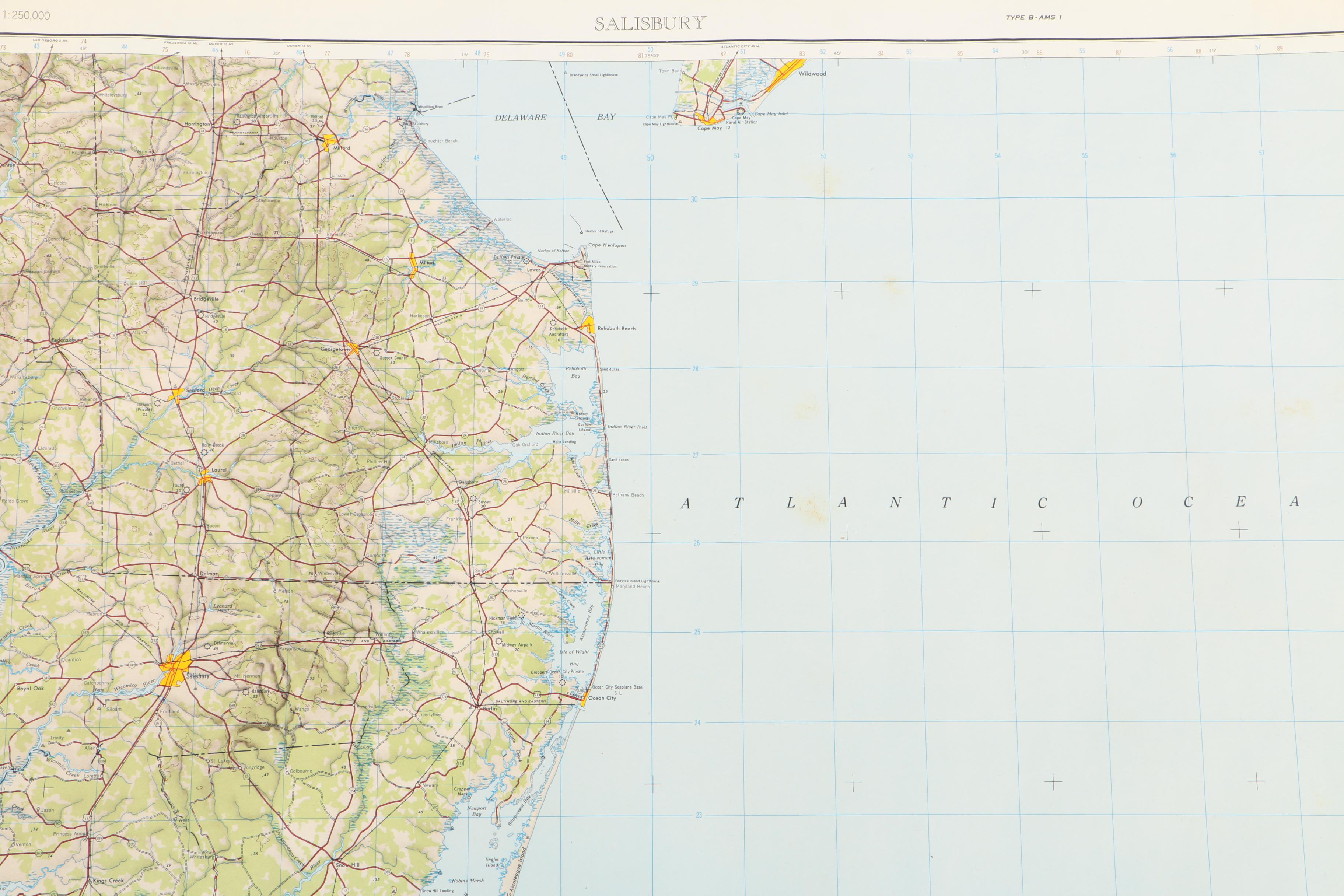 Vintage Maps Including Washington, D.C., Maryland and Virginia