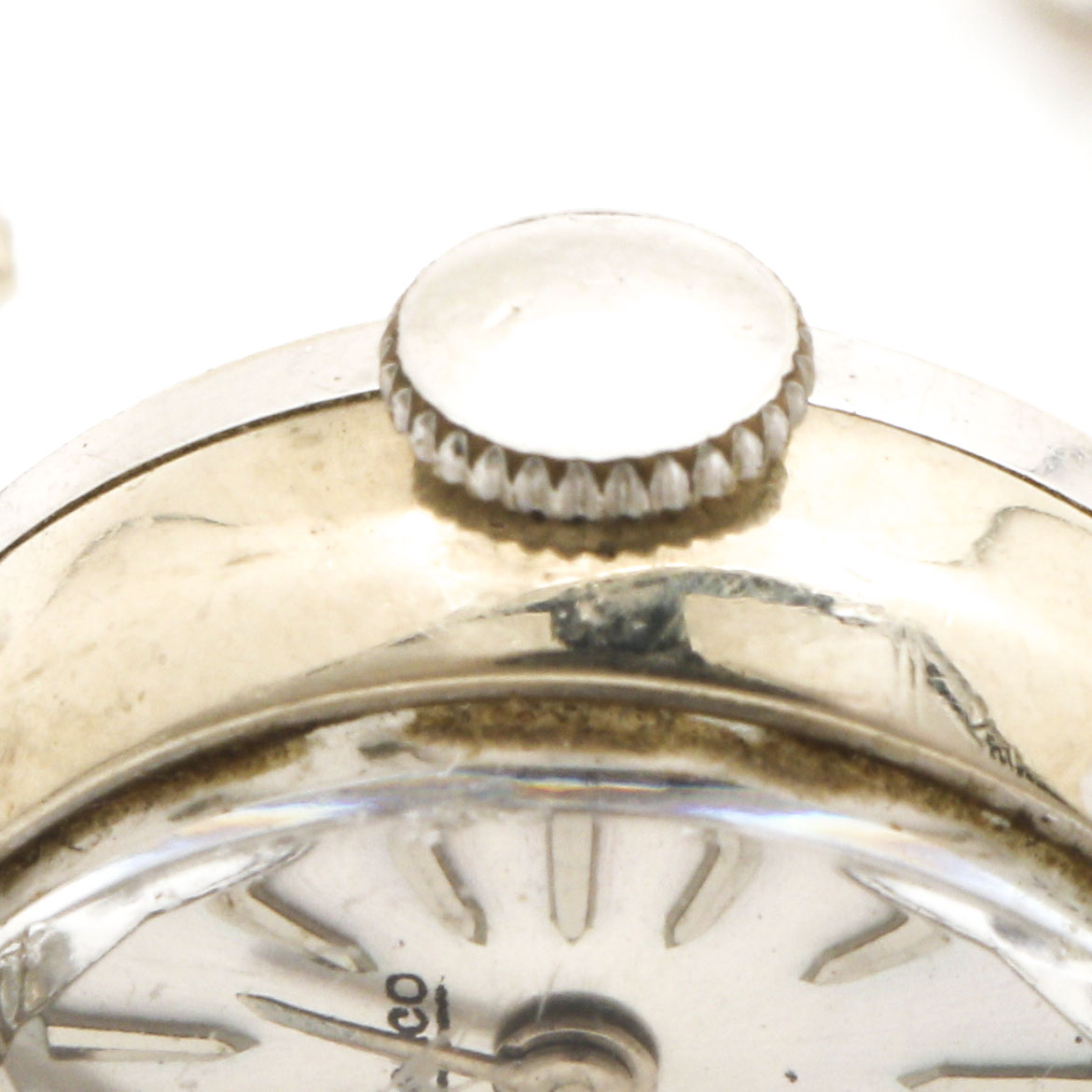 Medco 14K White Gold Diamond Watch