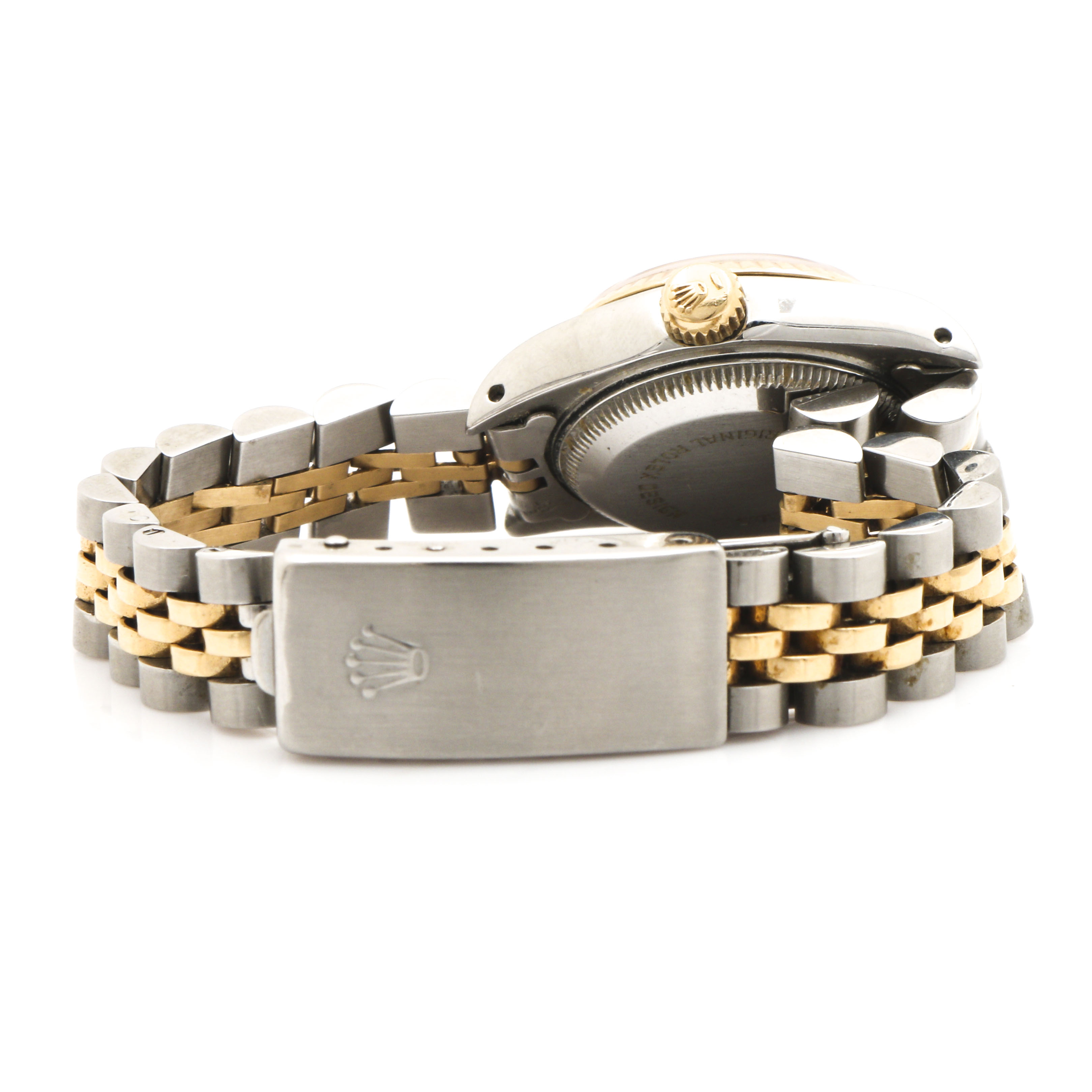 Rolex Oyster Perpetual Datejust 18K Yellow Gold Stainless Steel Watch