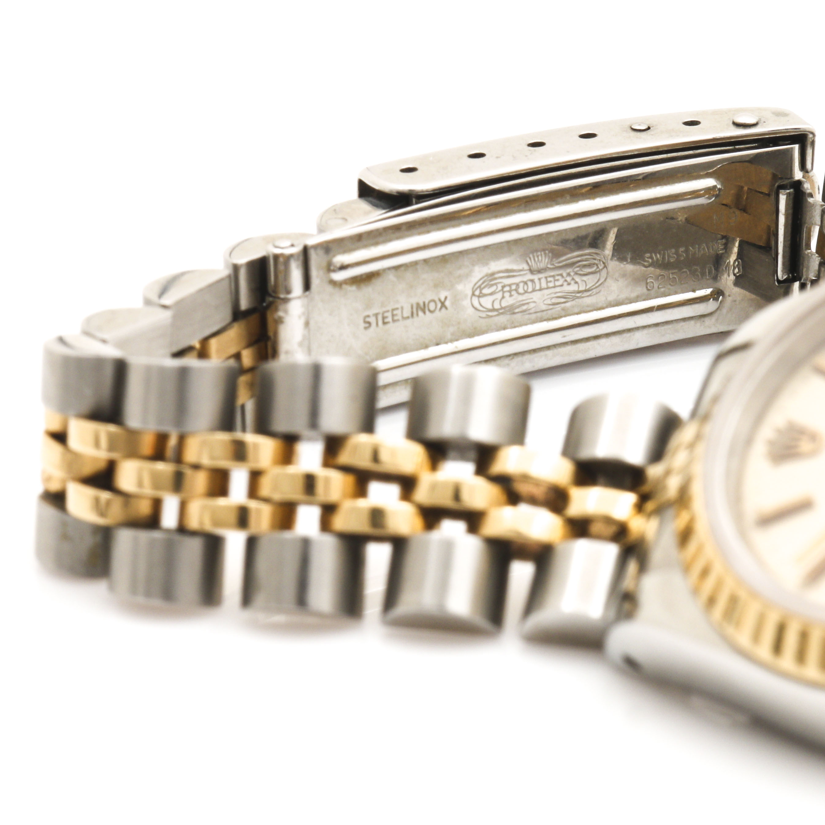 Rolex Oyster Perpetual Datejust 18K Yellow Gold Stainless Steel Watch