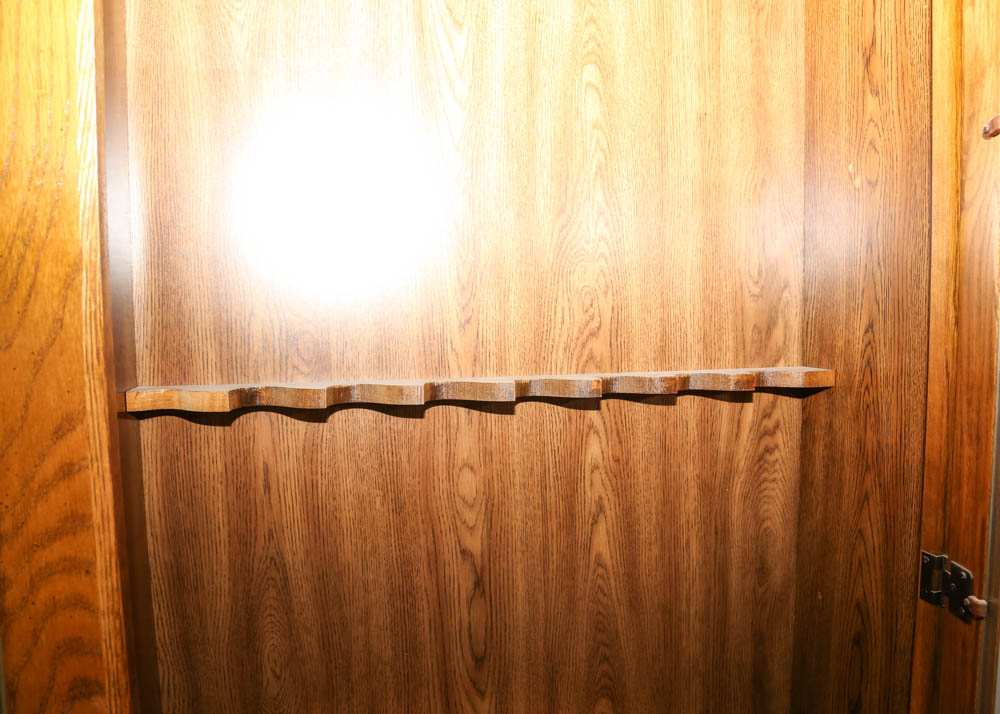 Oak Gun Display Cabinet