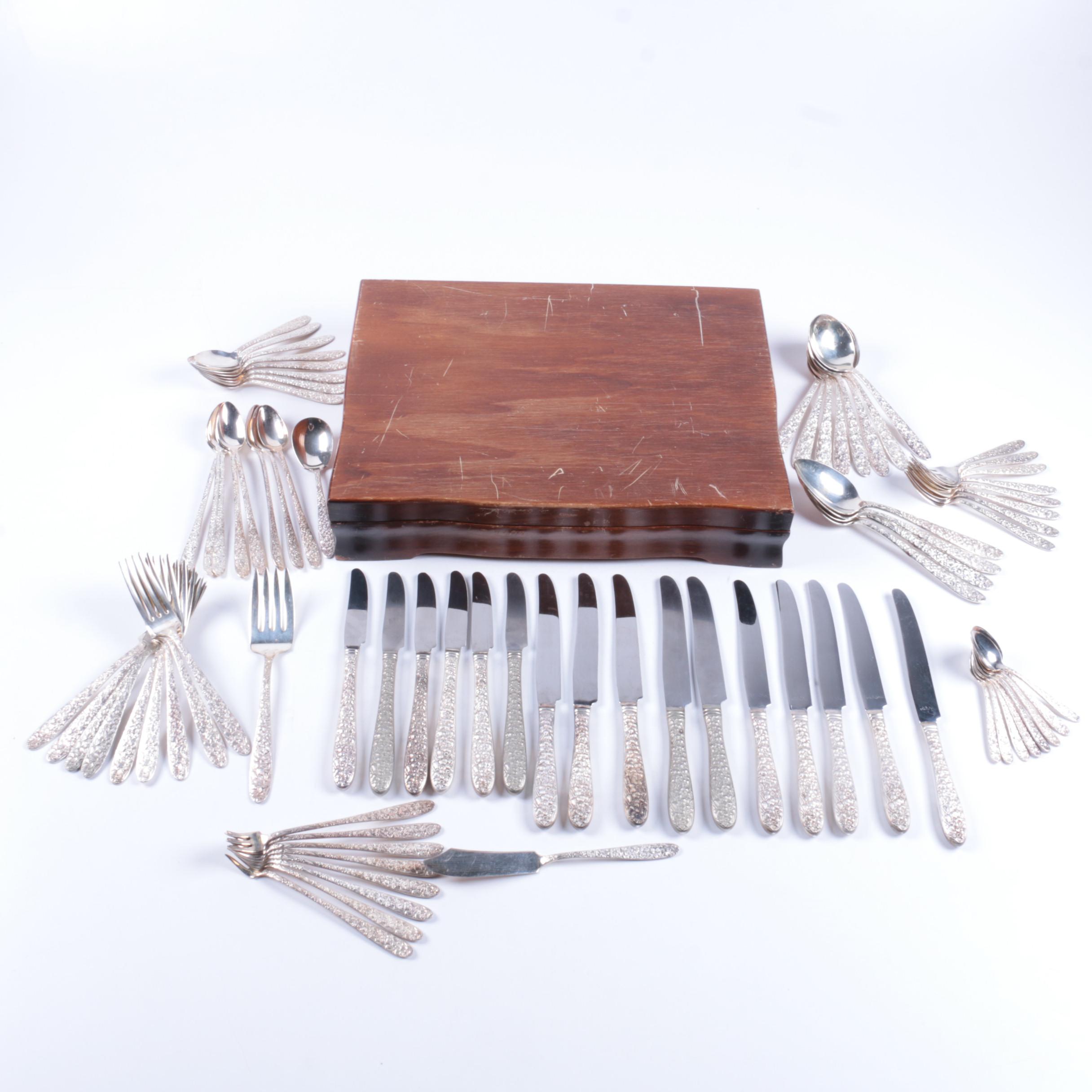 National Silver Co. "Narcissus" Silver Plate Flatware Set