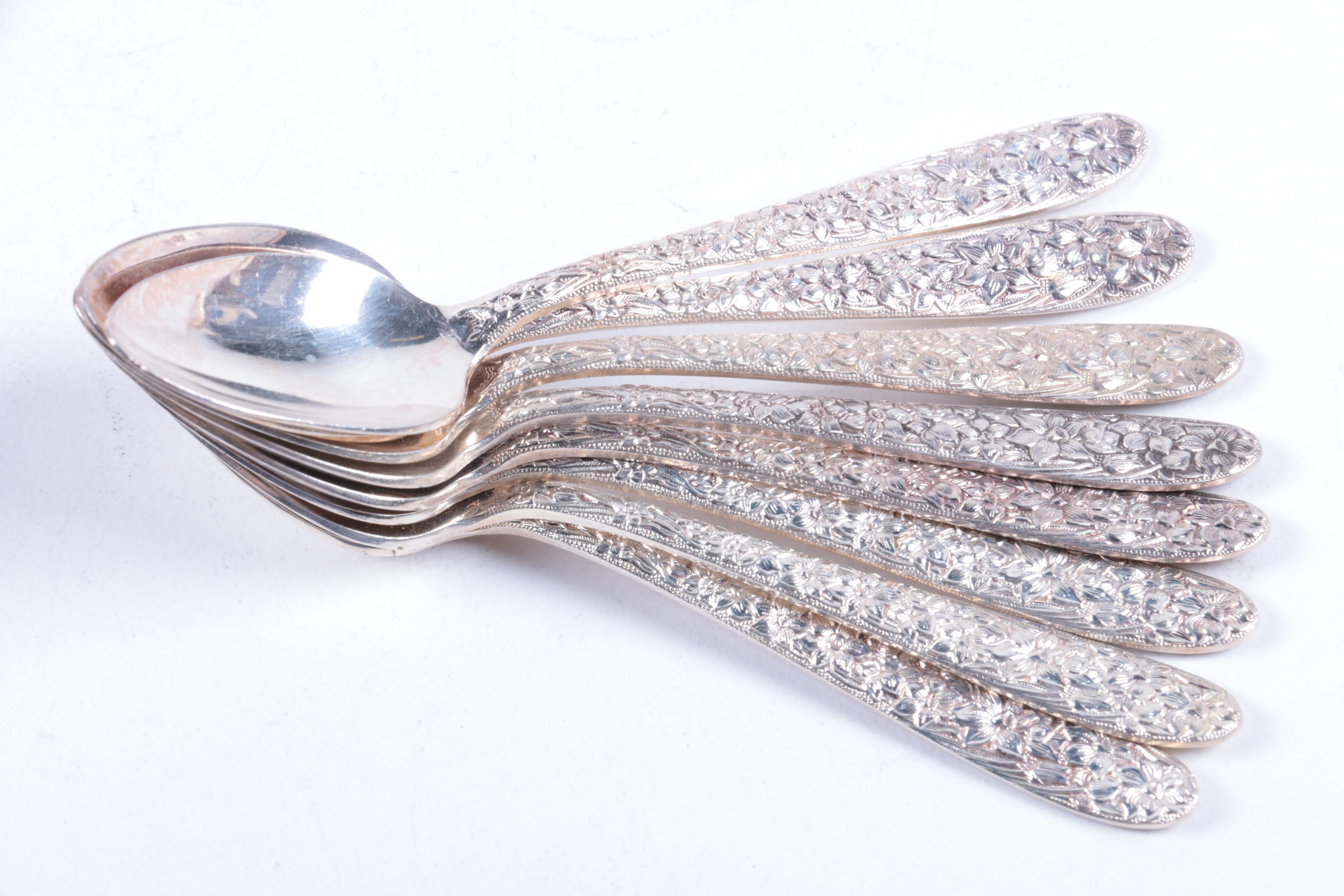 National Silver Co. "Narcissus" Silver Plate Flatware Set