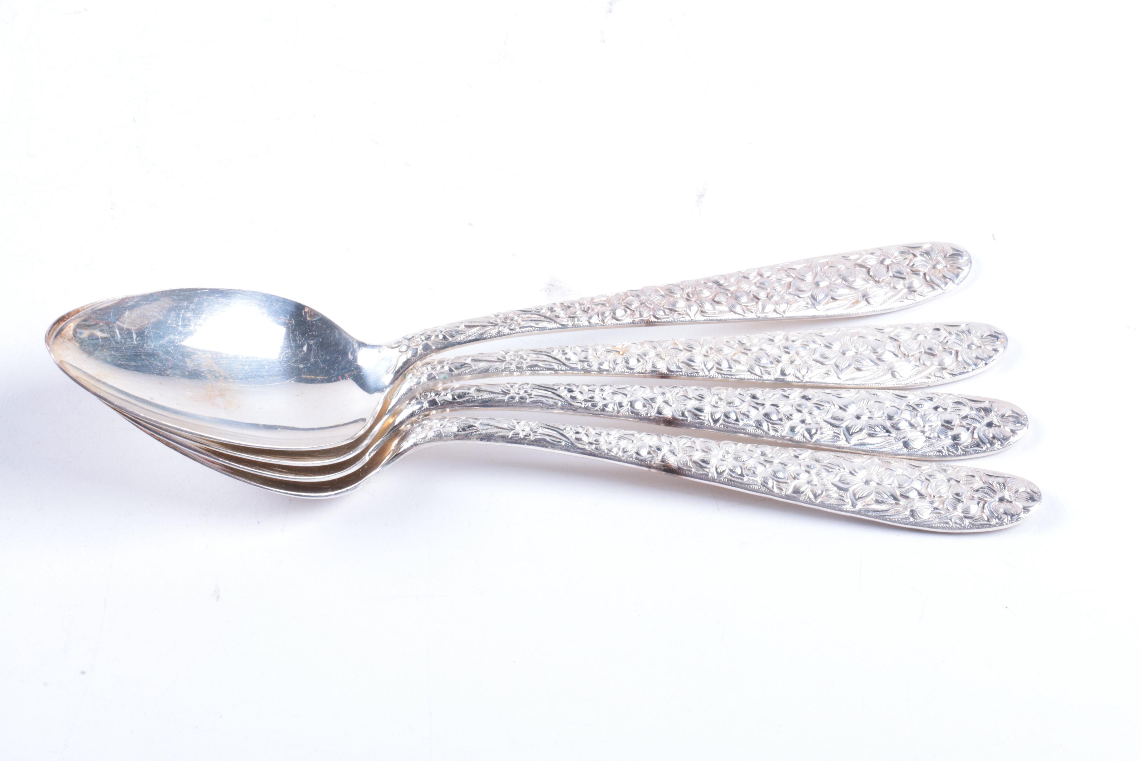 National Silver Co. "Narcissus" Silver Plate Flatware Set