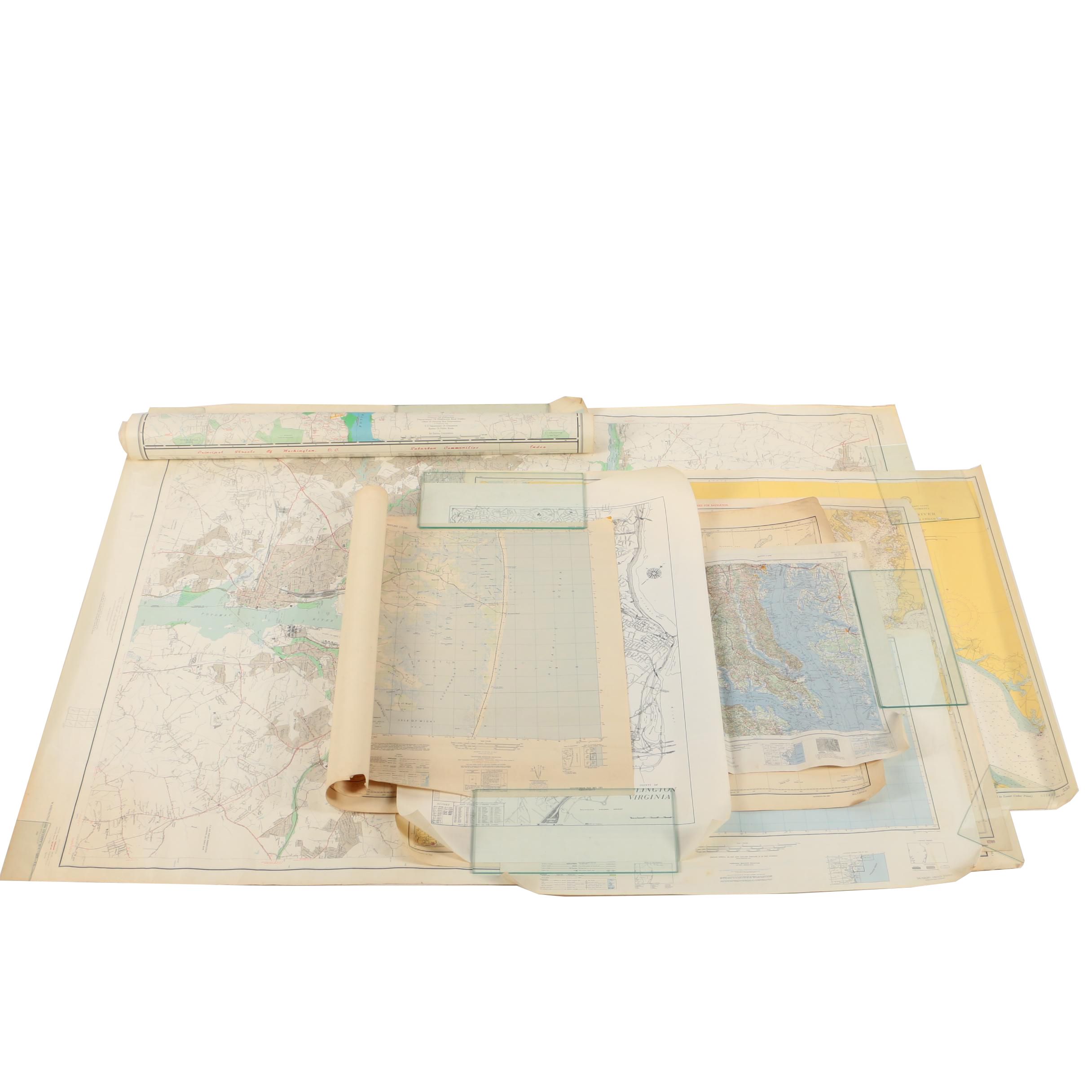 Vintage Maps Including Washington, D.C., Maryland and Virginia