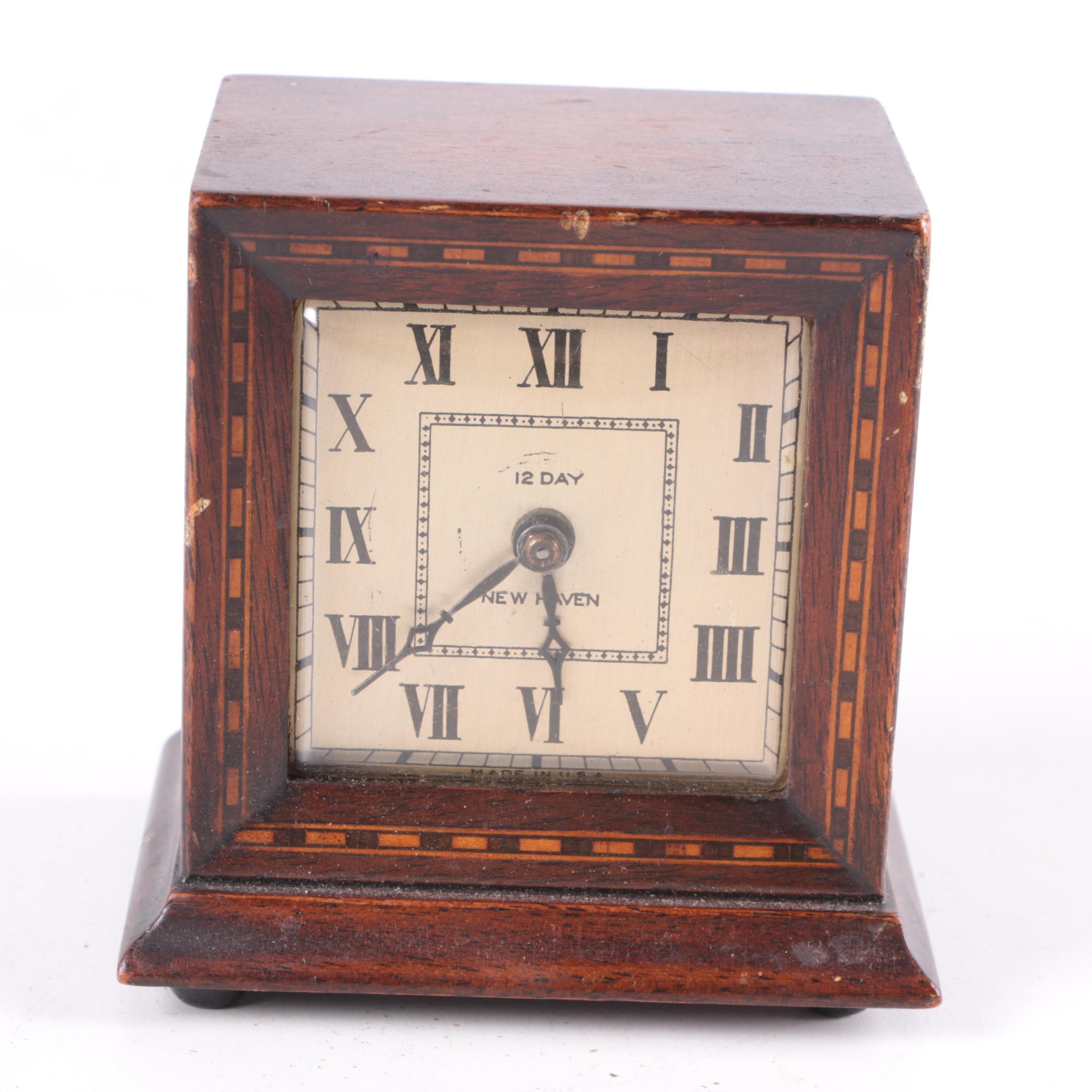 New Haven & Revere Wooden Mantel Clocks
