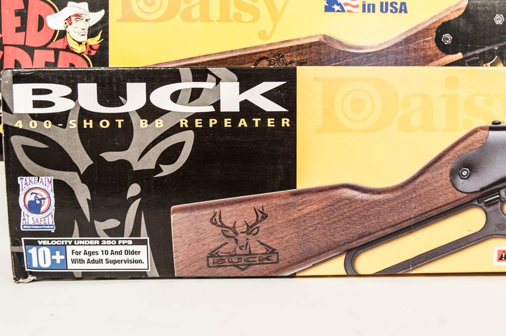 Daisy BB Rifles Including the Red Ryder and Buck 400 Models
