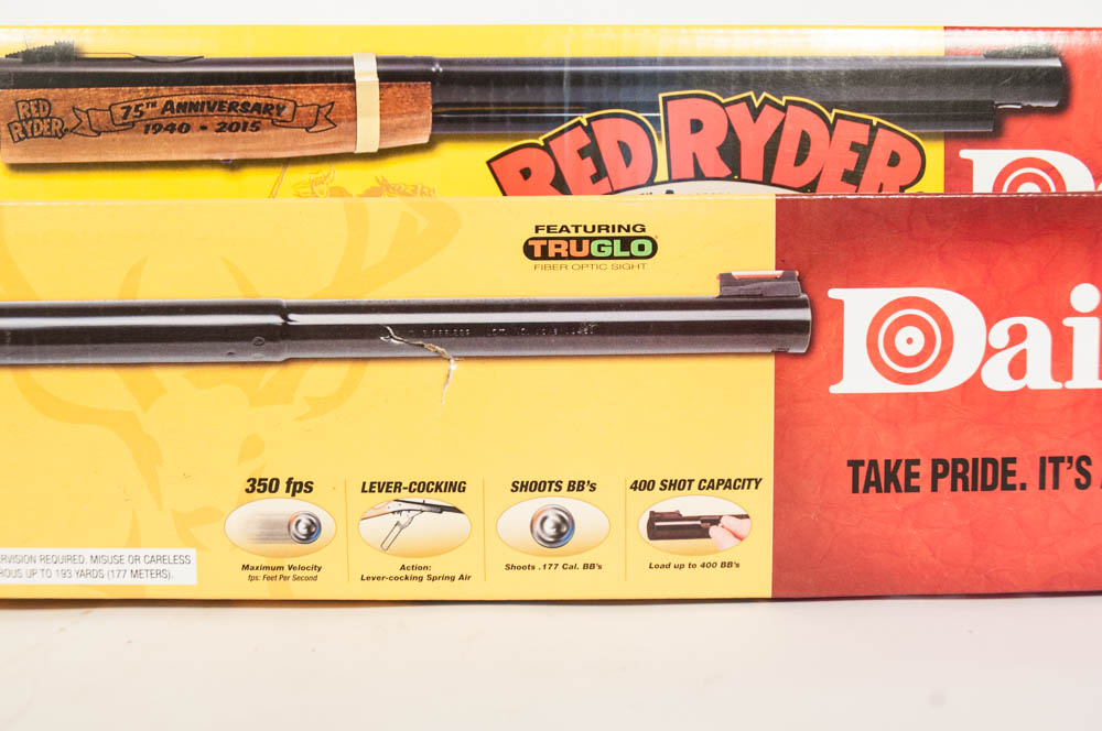 Daisy BB Rifles Including the Red Ryder and Buck 400 Models