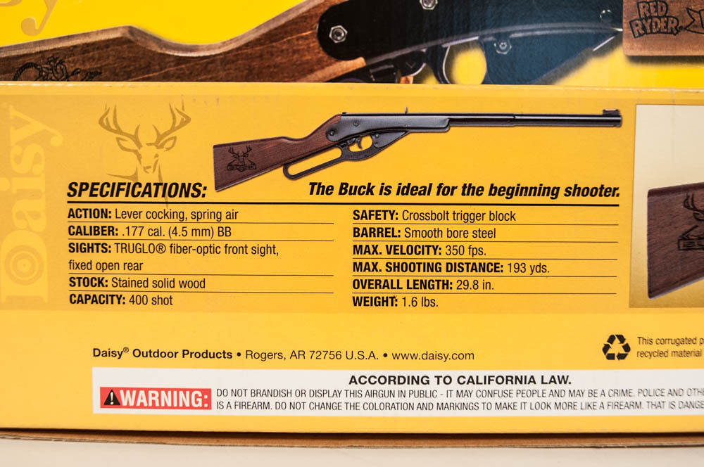 Daisy BB Rifles Including the Red Ryder and Buck 400 Models