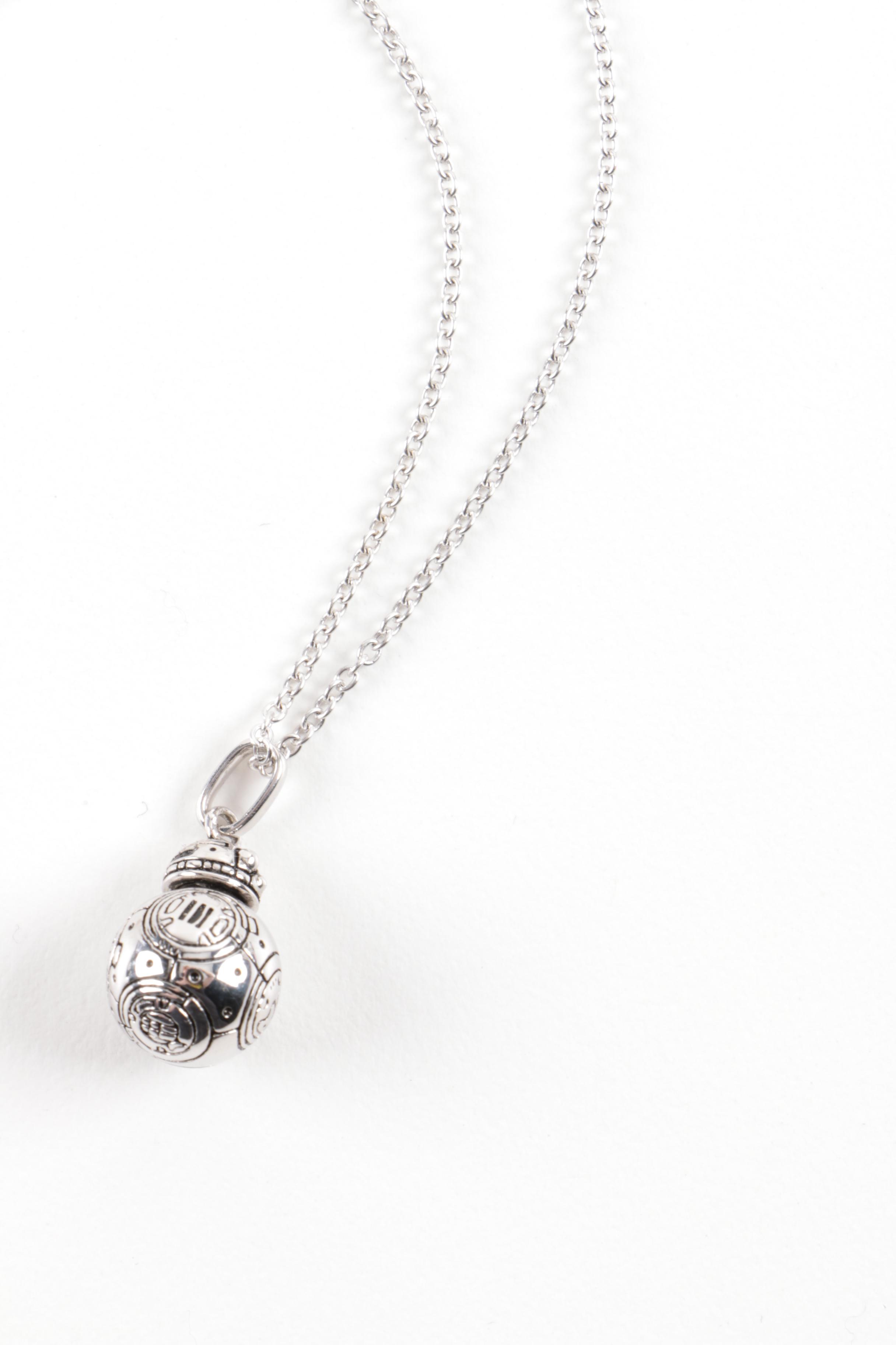 Star Wars Sterling Silver Jewelry Including Yoda, R2-D2 and BB-8