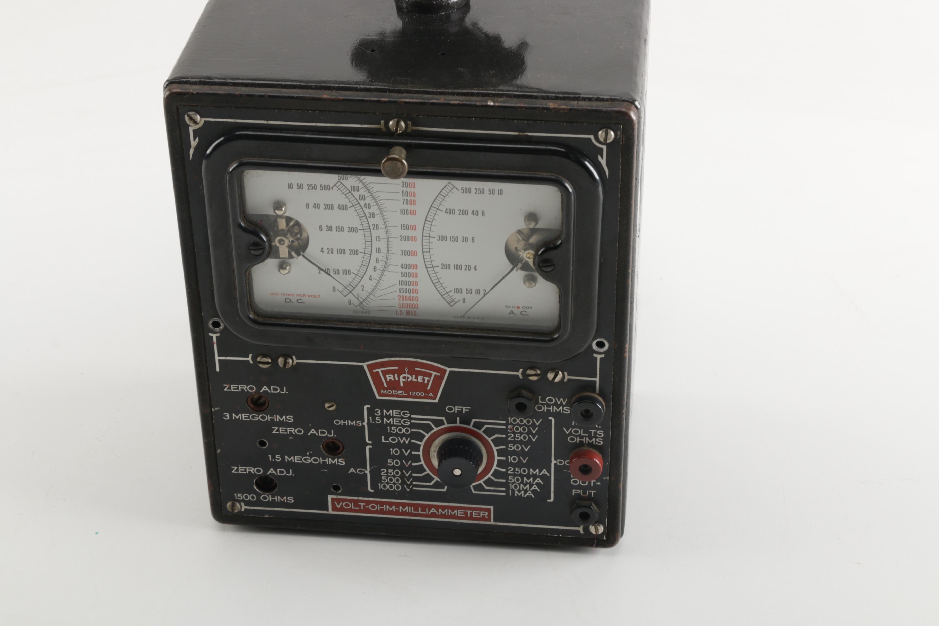 Industrial Steampunk Themed Voltage Meter Table Light