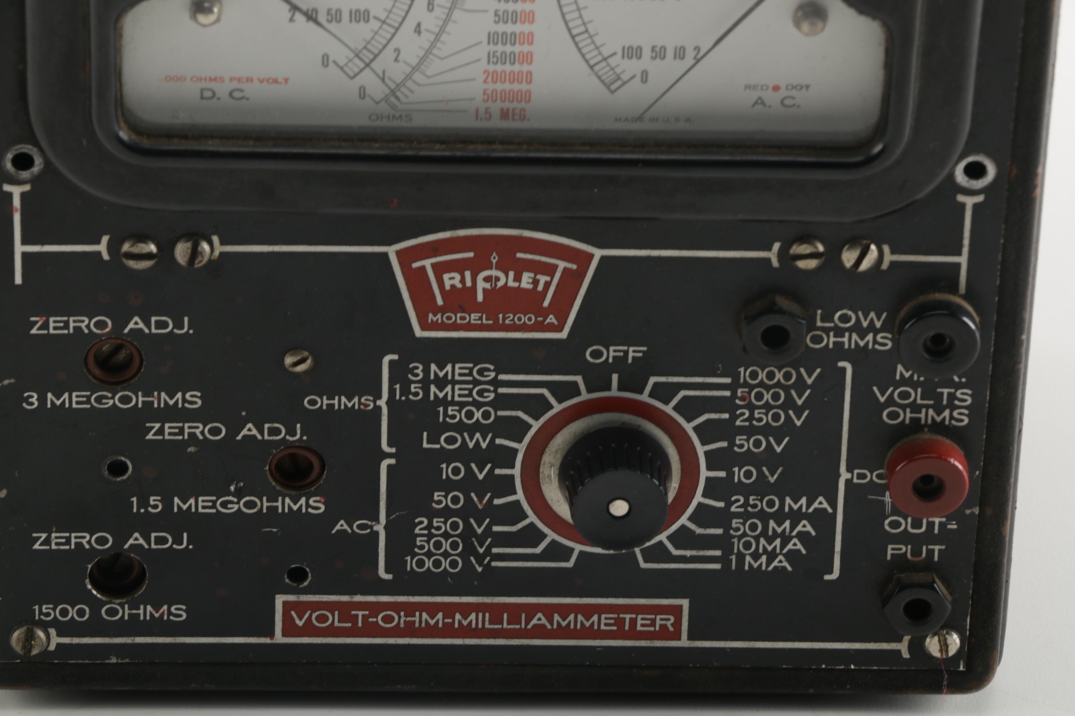 Industrial Steampunk Themed Voltage Meter Table Light