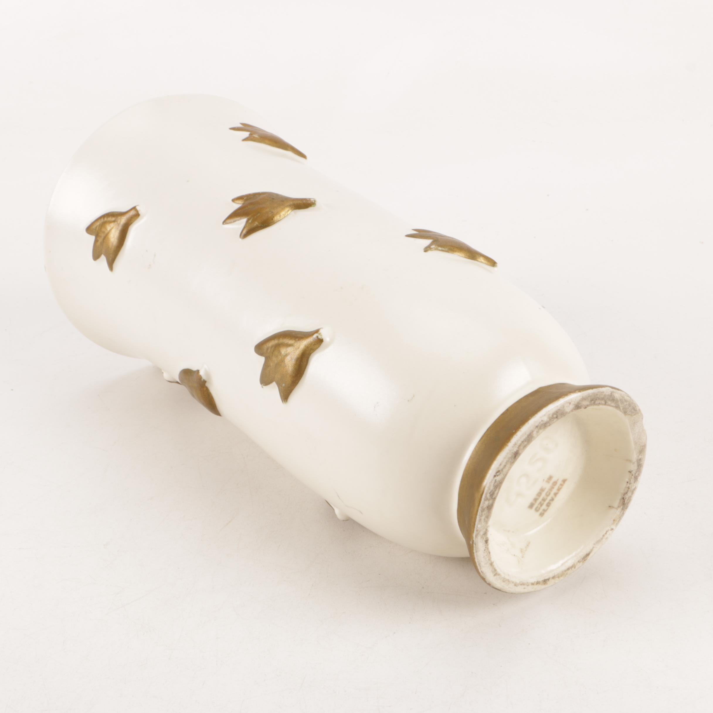 Vintage Czech Ceramic Vase