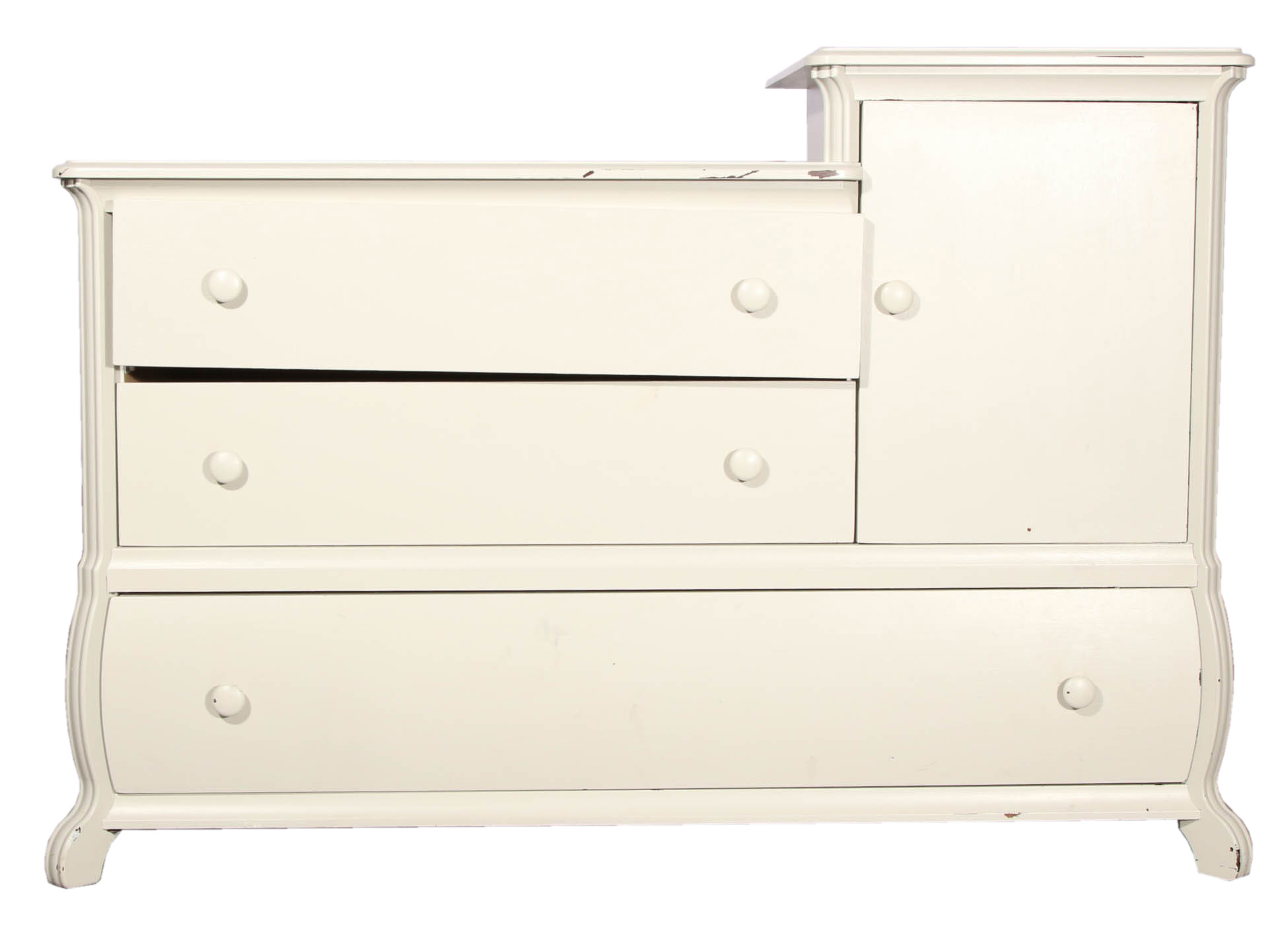 White Painted Changing Table Dresser by Pali Designs
