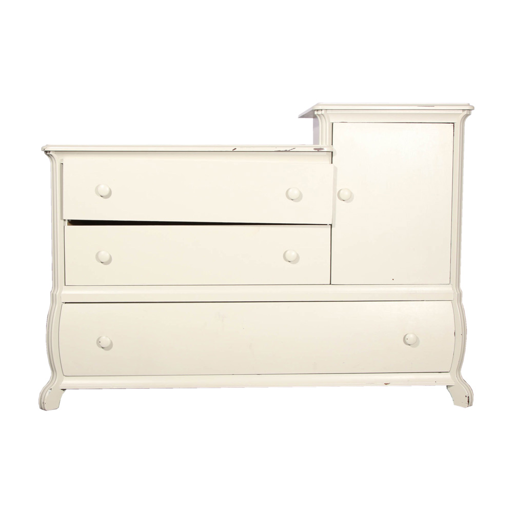 White Painted Changing Table Dresser by Pali Designs