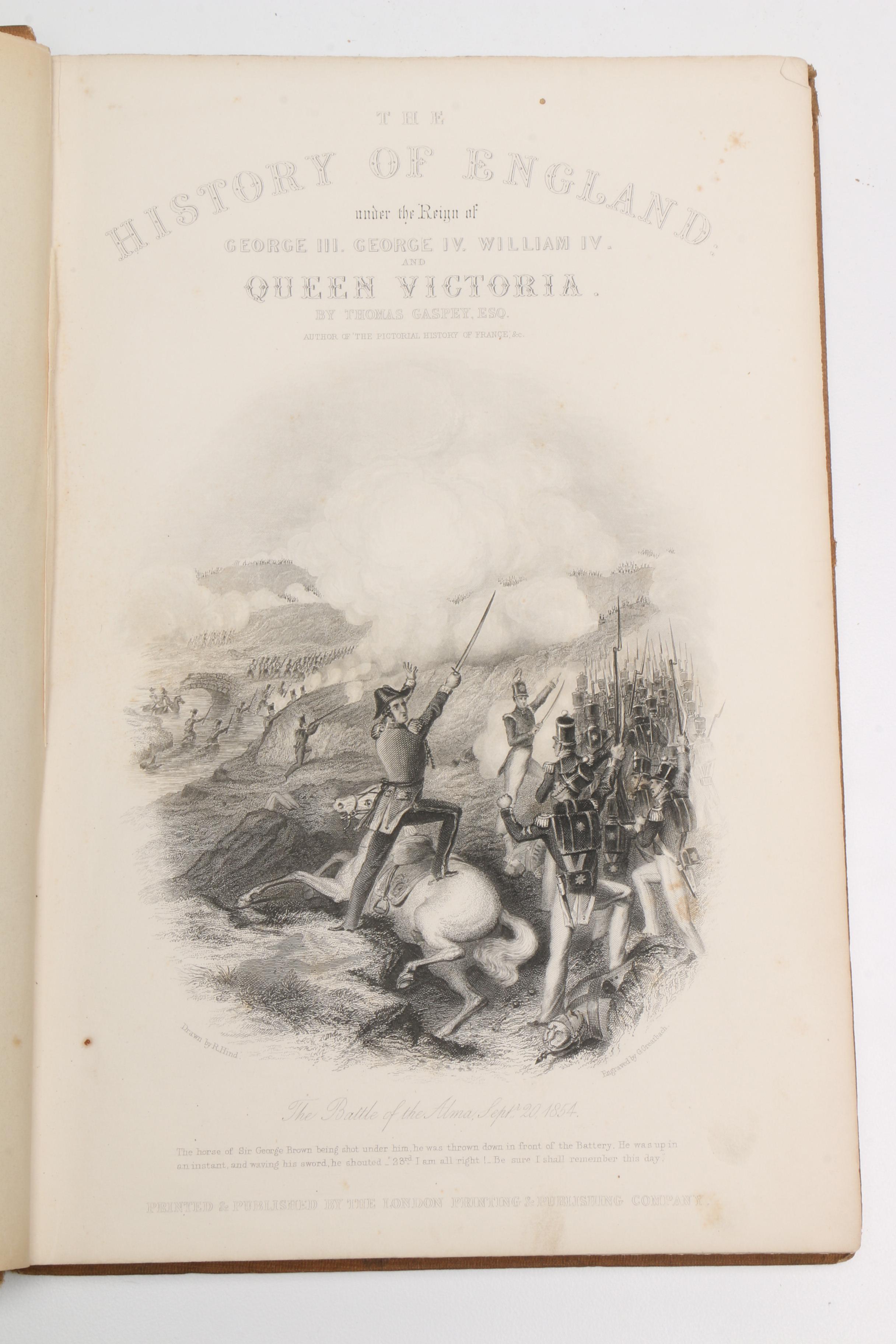 1850s "The History of England From the Reign of George III" Volumes