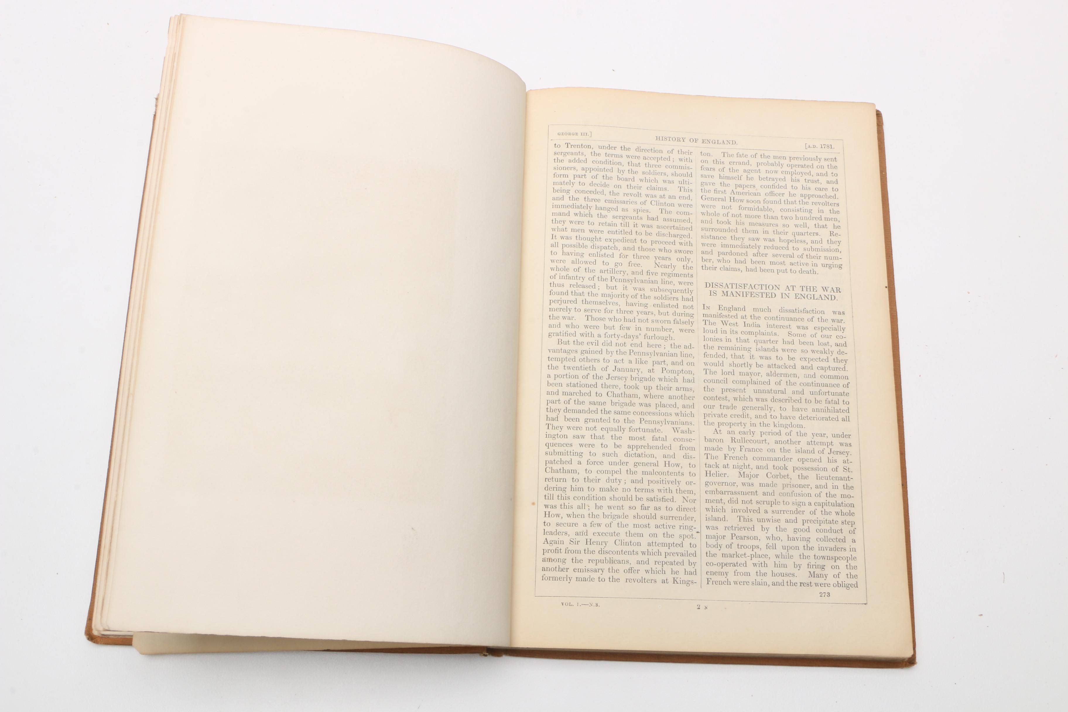 1850s "The History of England From the Reign of George III" Volumes