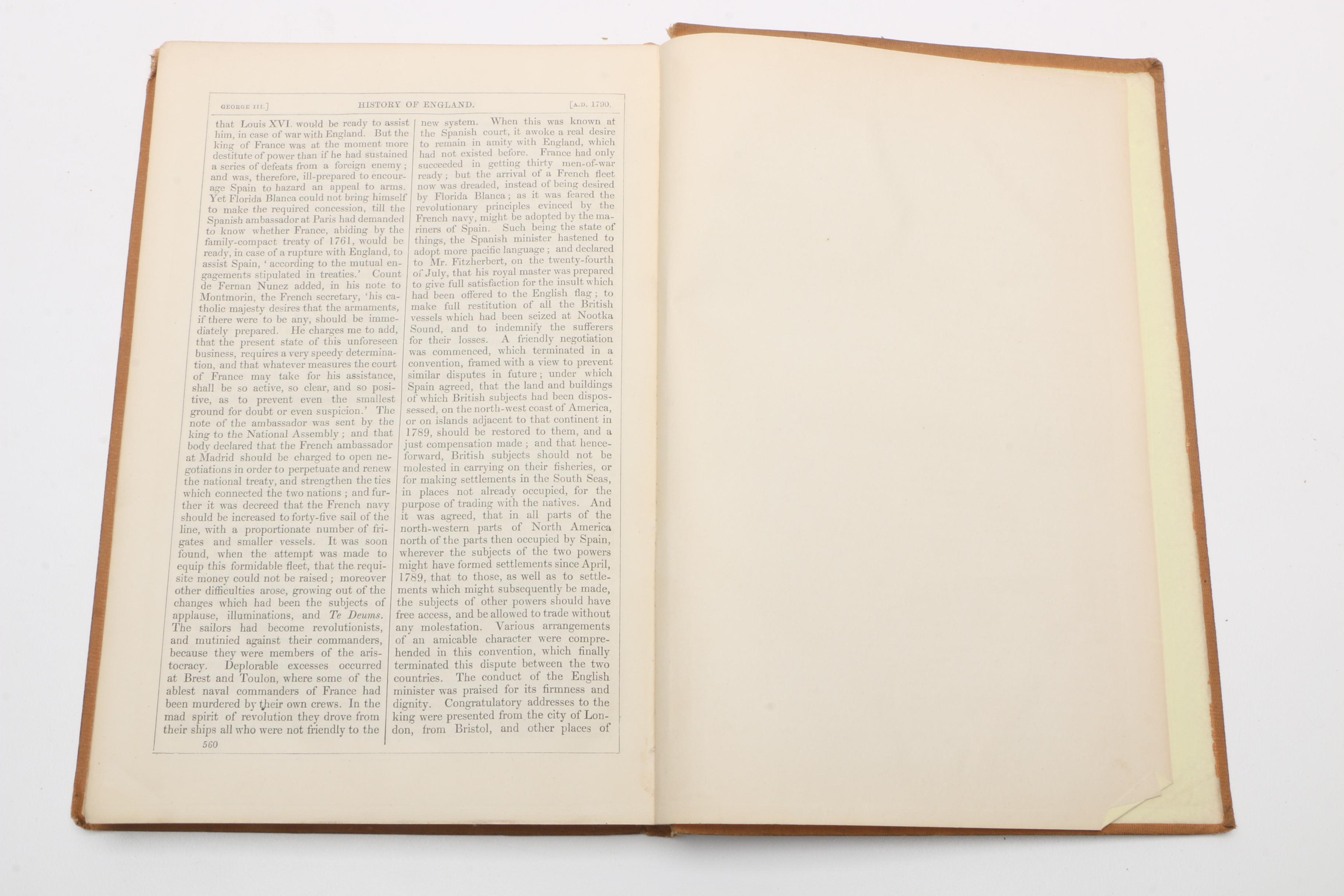 1850s "The History of England From the Reign of George III" Volumes