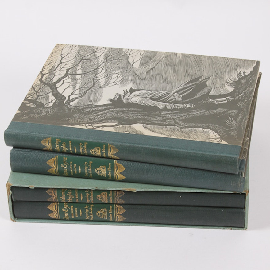 Collection of "Jane Eyre" and "Wuthering Heights" by the Bronte Sisters